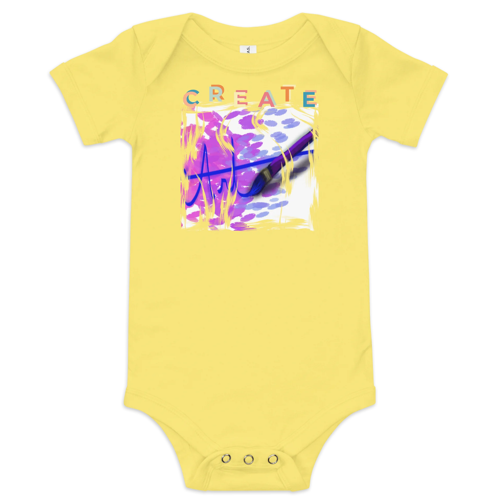 "Create Art", Baby Short Sleeve One Piece - Bella+Canvas product image (1)