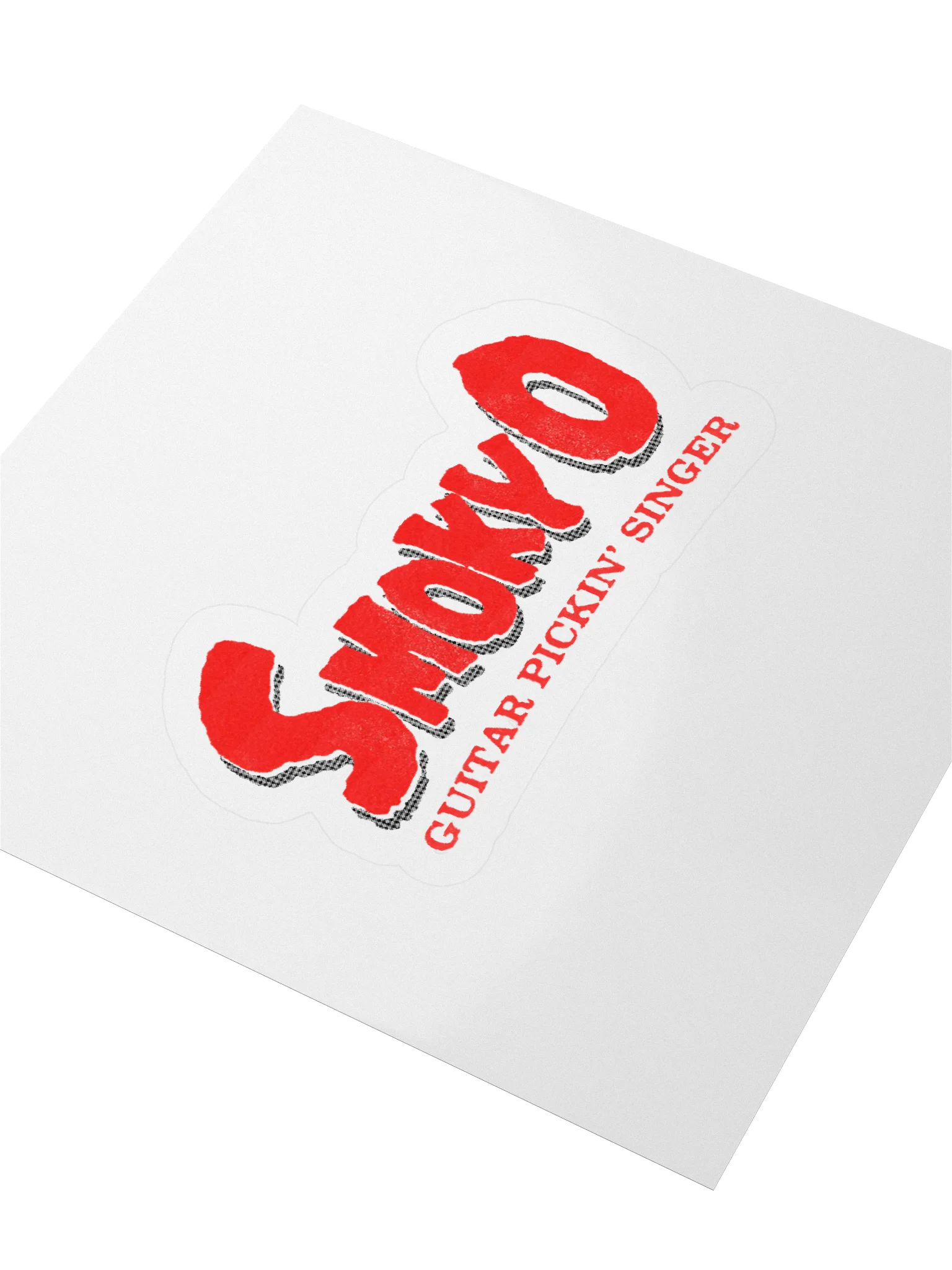 Guitar Pickin' Smoky O Kiss Cut Stickers product image (3)