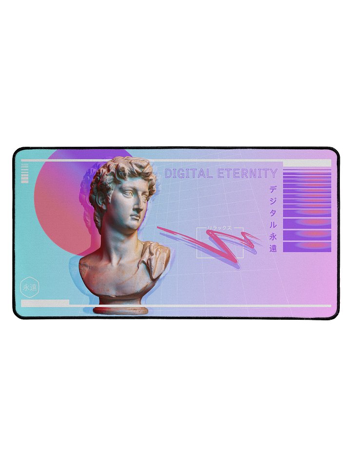 Digital Eternity Vaporwave Aesthetic Desk Mat product image (1)