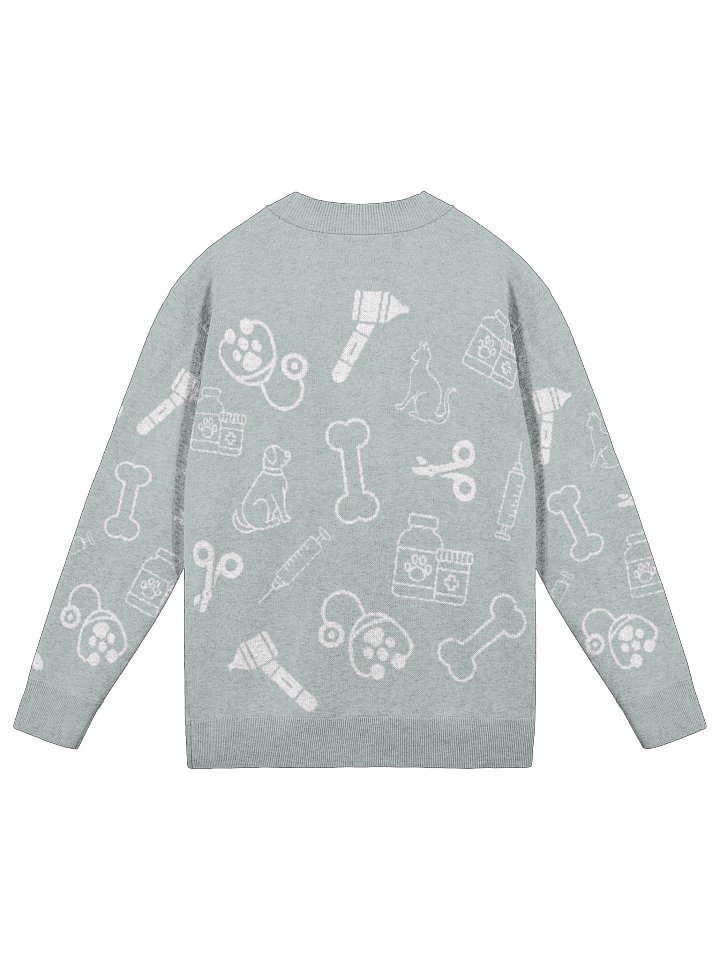 Vet Med Knit Cardigan - Powder Blue product image (2)