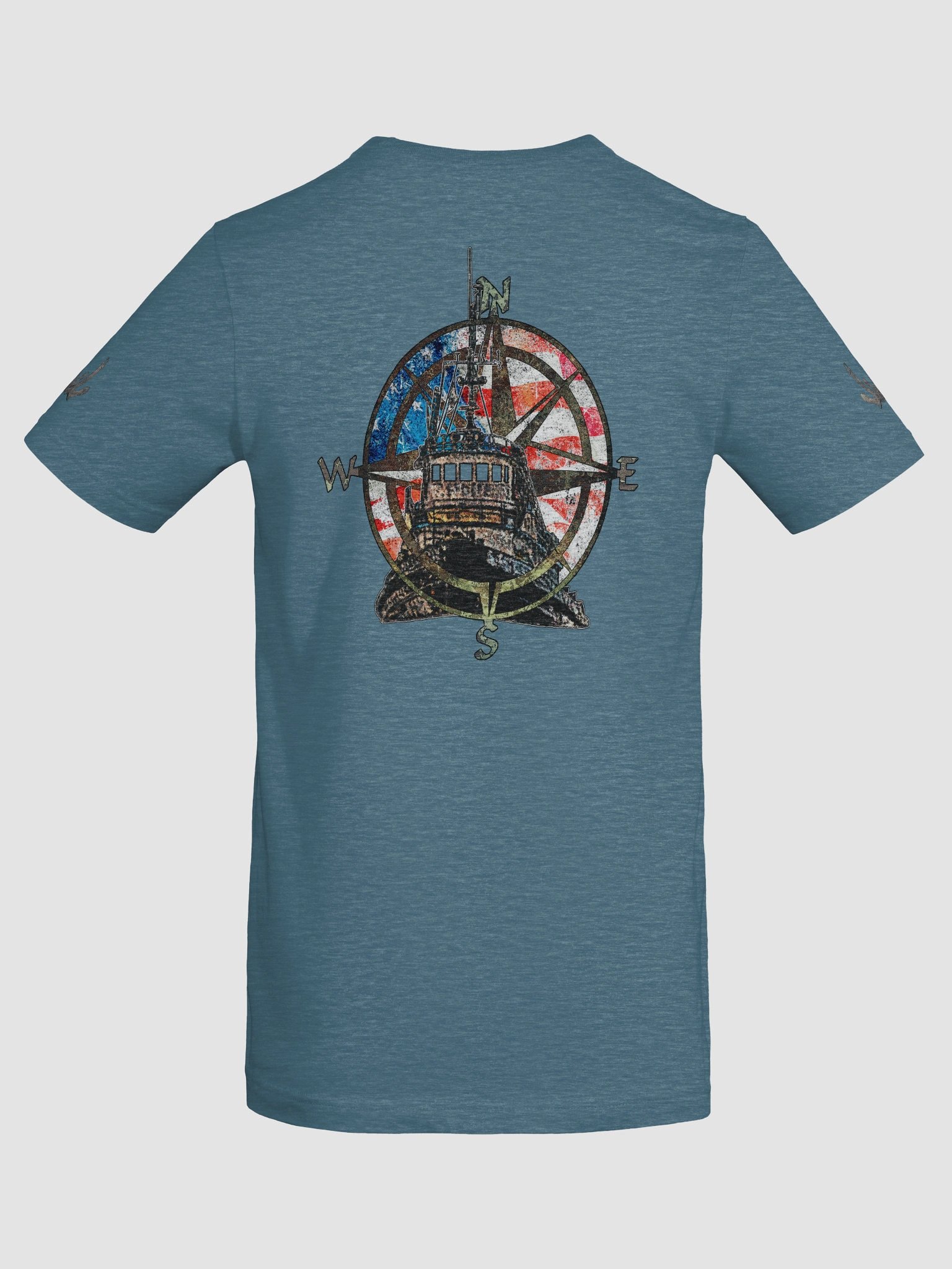 AF - Compass Rose & Pacific Falcon Flage – Vigilant Marine Workwear | Twin Anchor Apparel Sternwatch Tee Line product image (8)