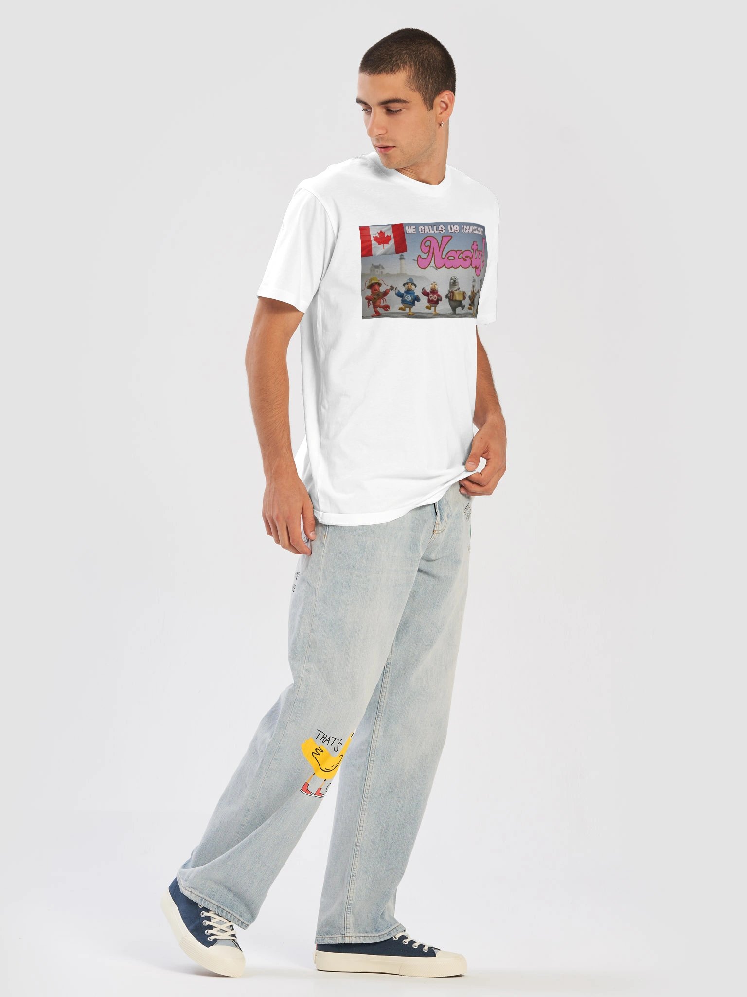 He Called Us Nasty | Essential Character Tee Heavyweight (White) product image (5)