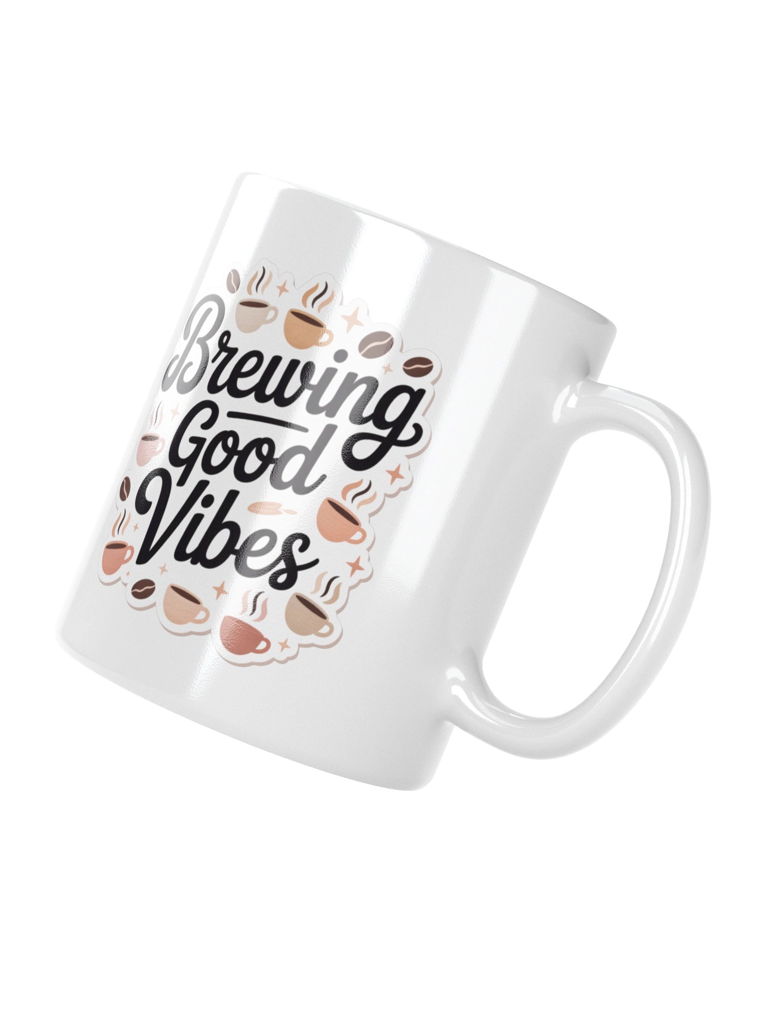 Brewing Good Vibes Coffee Mug – Boho Positive Lifestyle Design product image (4)