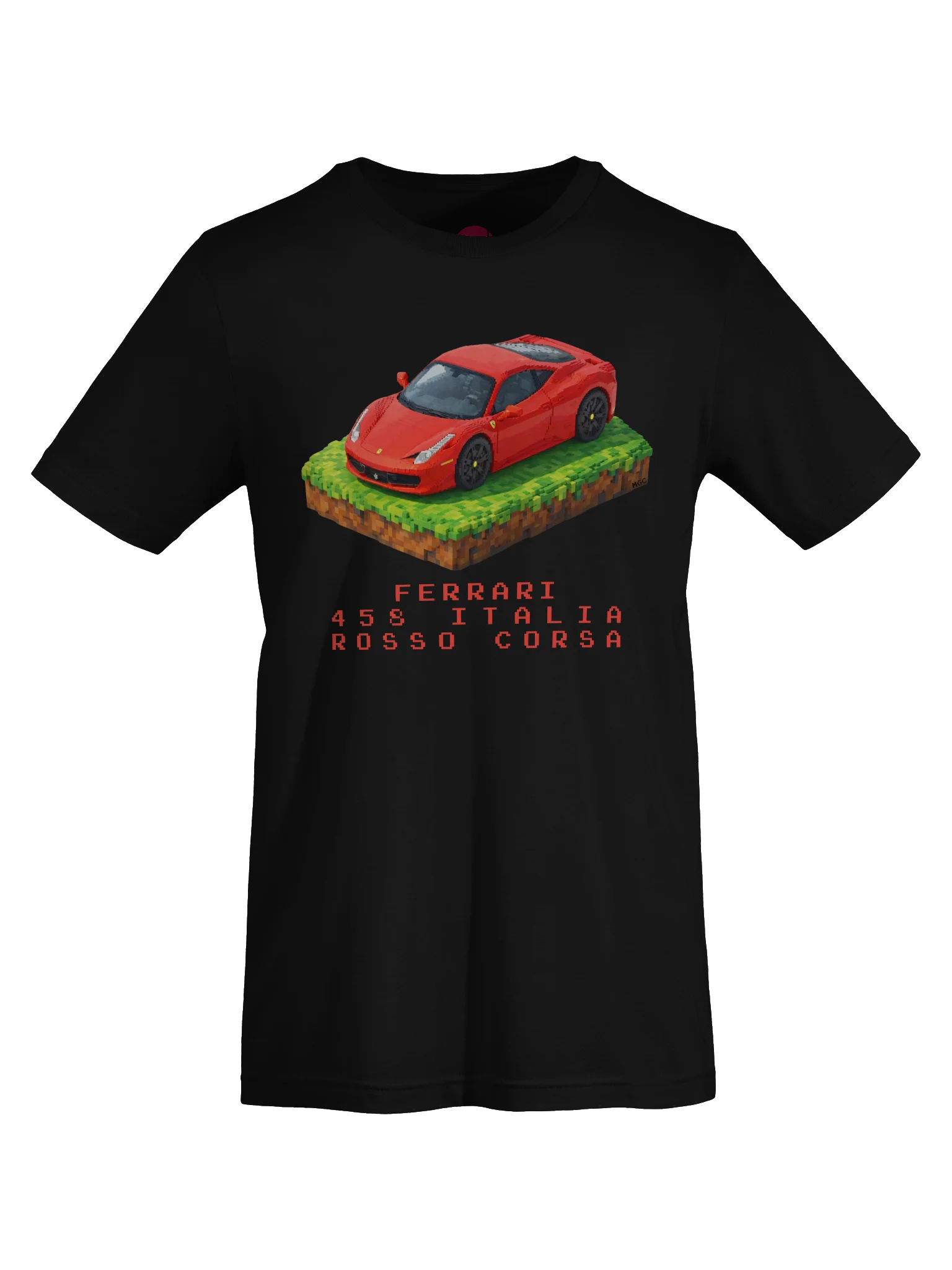 Rosso Corsa Red Ferrari 458 Italia Shirt (Pixel, Retro, Minecraft) product image (62)
