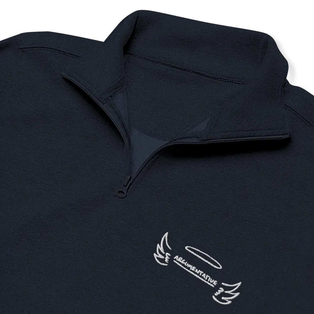 ANGELIC (white) embroidered quarter zip product image (11)