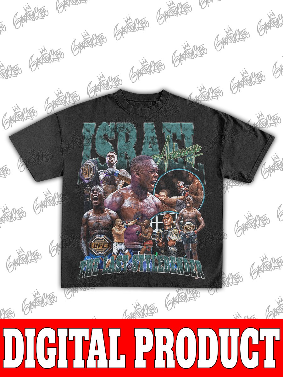 Israel "The Last Stylebender" Adesanya UFC Champion Vintage MMA Bootleg Graphic product image (1)