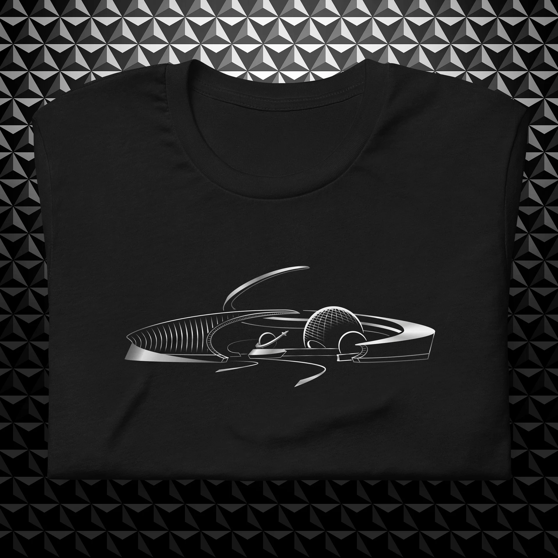 SPACE Line Art Unisex T-Shirt product image (5)