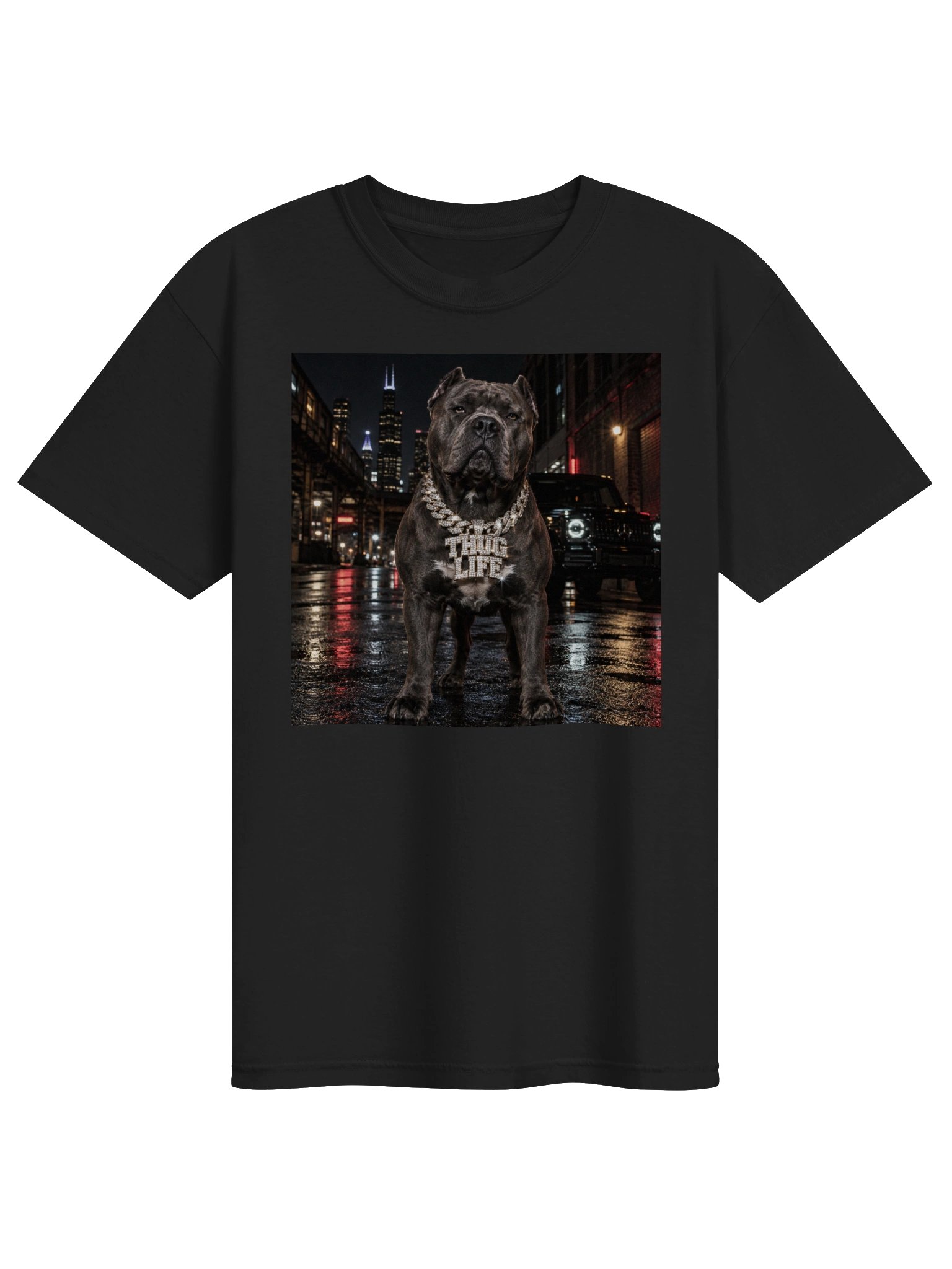 Cane Corso Dog T-Shirt | Thug Life Graphic Tee | Streetwear Dog Shirt | Urban Dog Lover Tee product image (2)