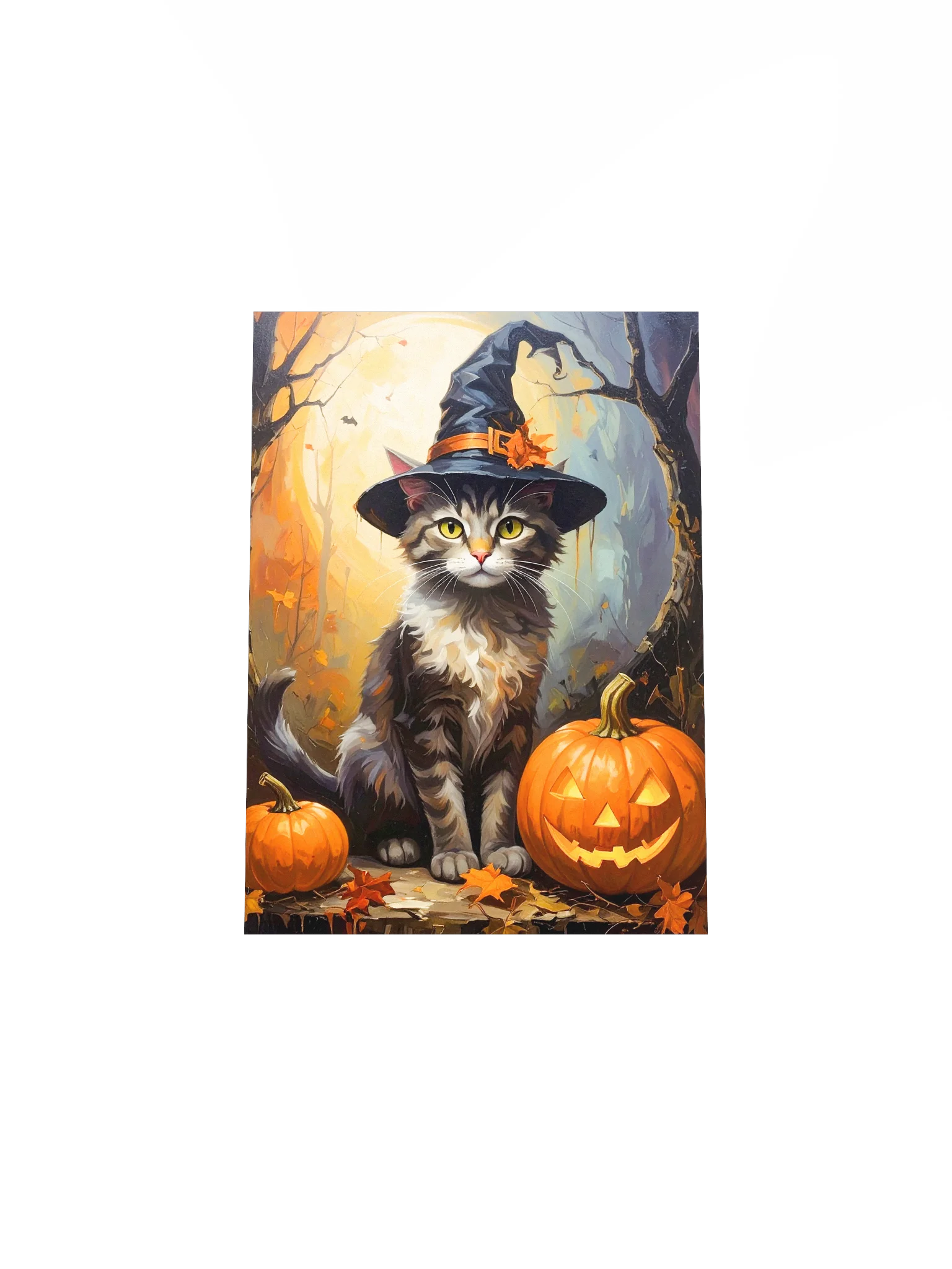 Halloween Cat with Pumpkins product image (4)