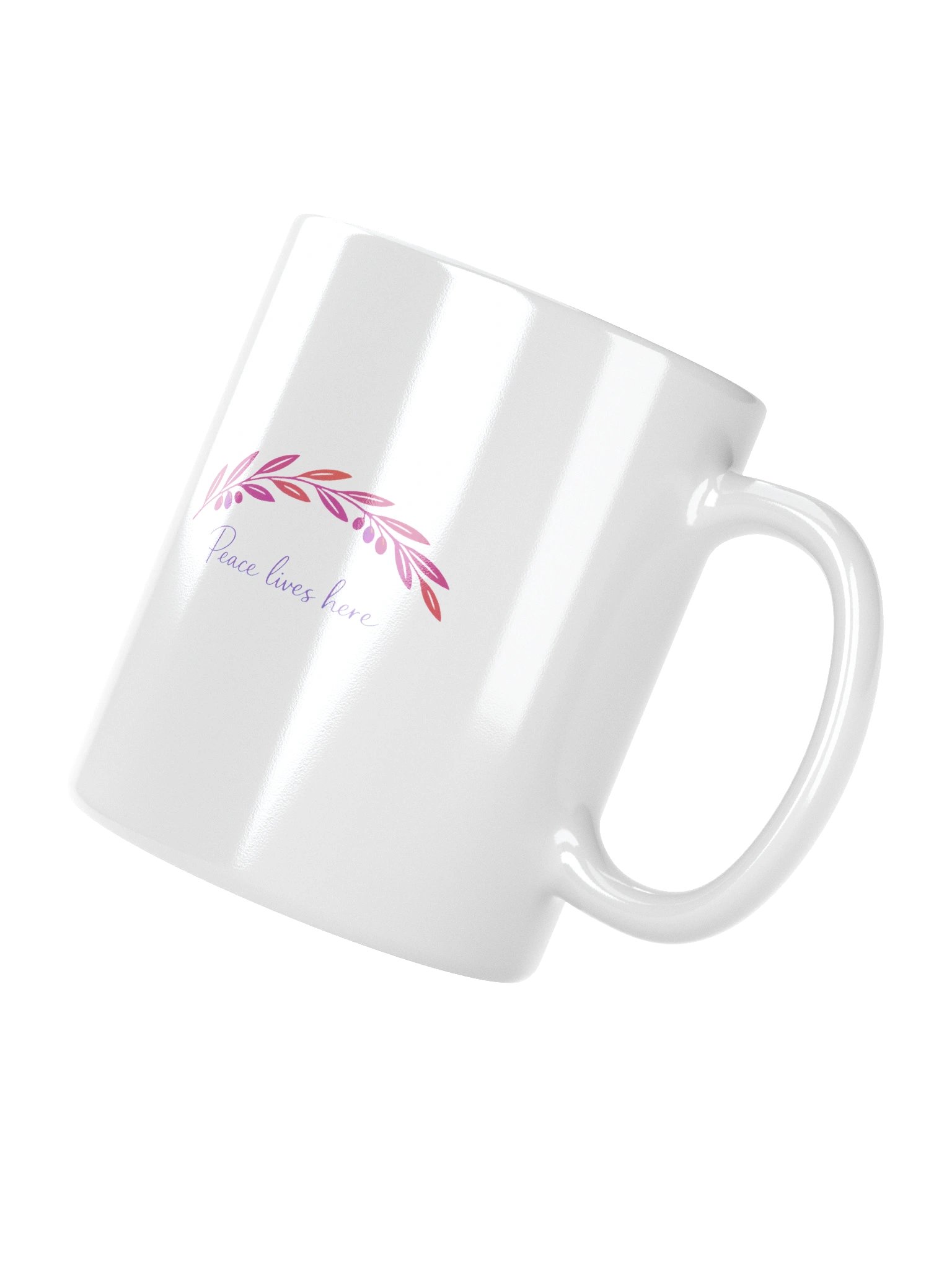 Peace Lives Here Mug | 15oz Christian Coffee Cup product image (7)