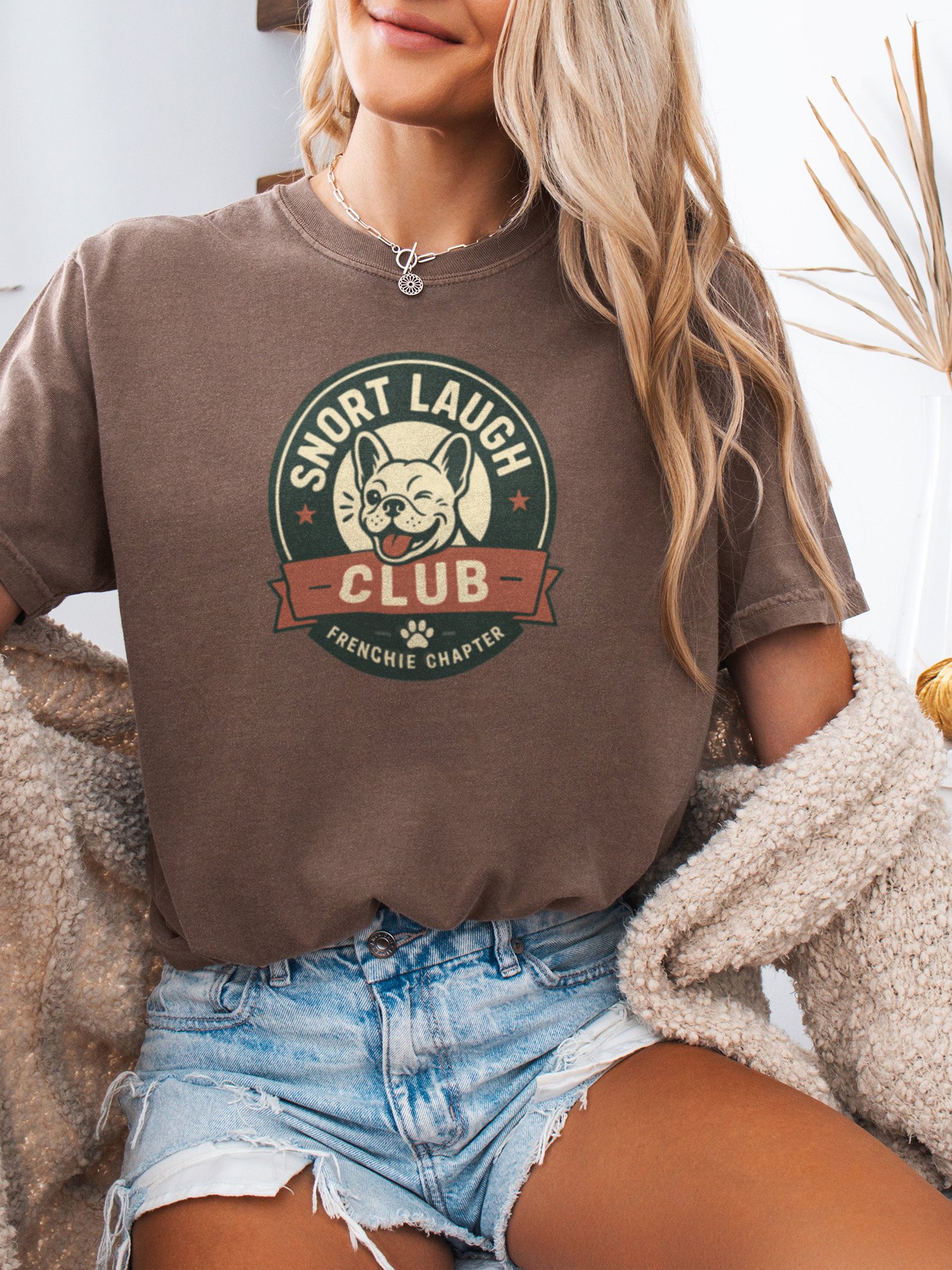 Snort Laugh Club (Frenchie) Tee product image (2)