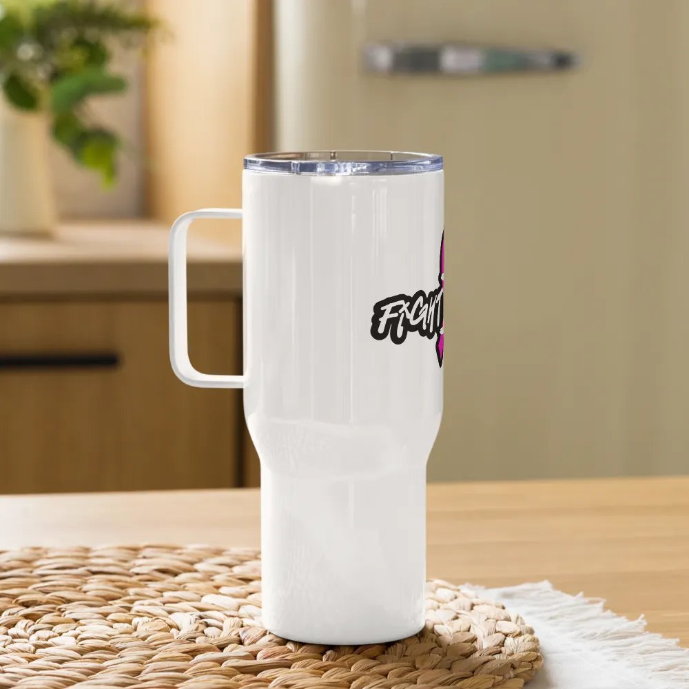 Breast Cancer Awareness Travel Mug With Handle product image (10)