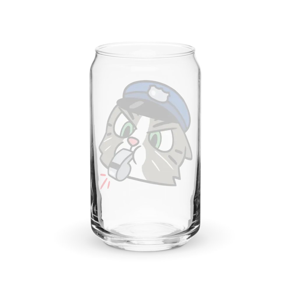 Officer Kitty Cat Can-Shaped Glass product image (38)