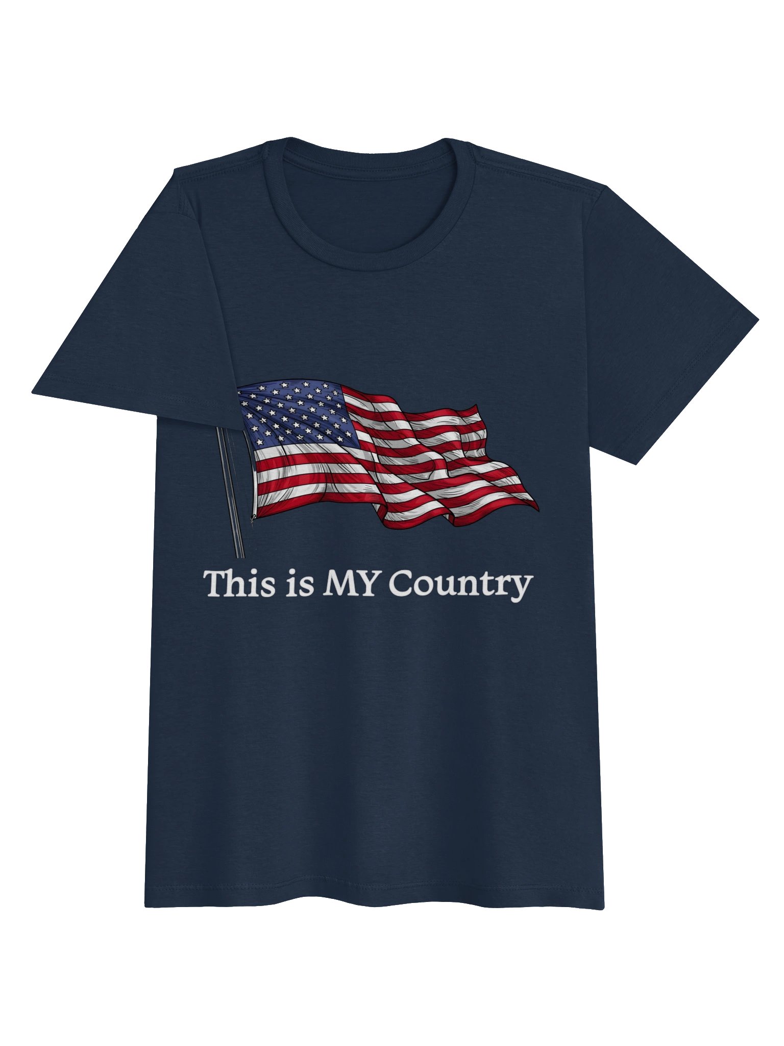 This Is MY Country Patriotic Womens Fit Tee product image (3)