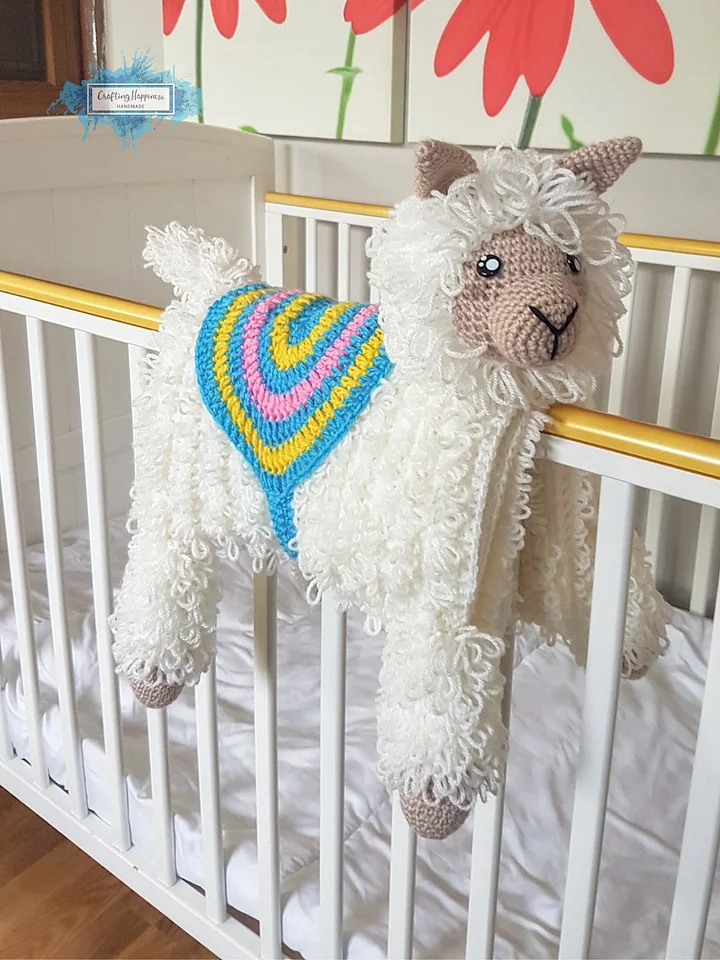 Llama Baby Blanket Crochet Pattern | 3in1 Stroller Toy (PDF Pattern) product image (1)