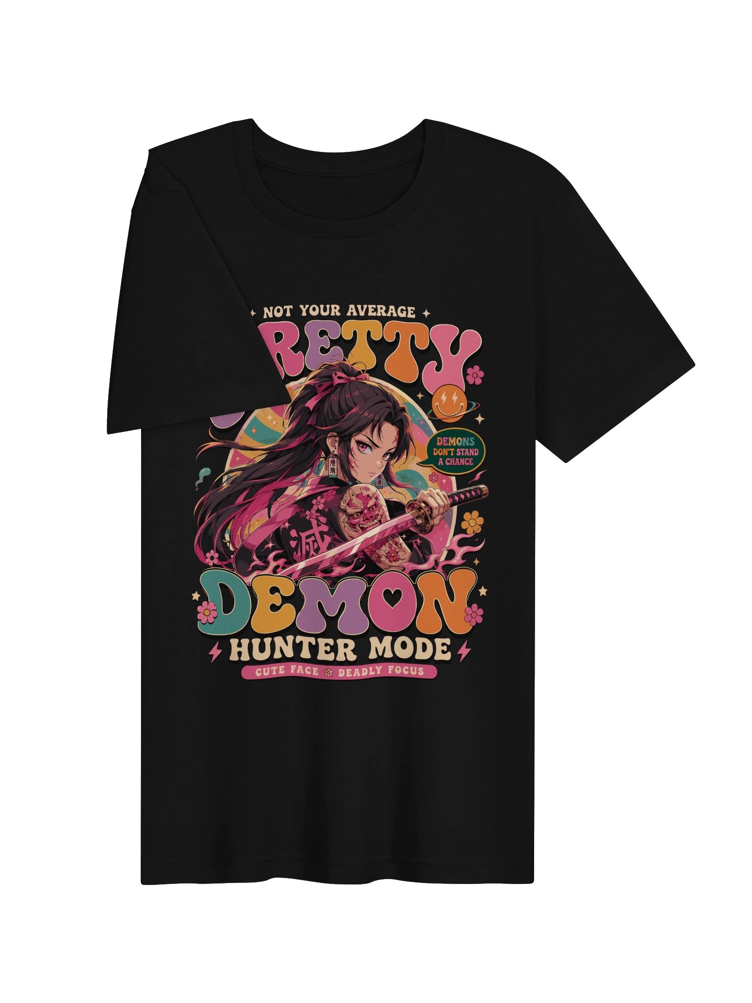 Pretty Demon Hunter Anime T-Shirt product image (3)