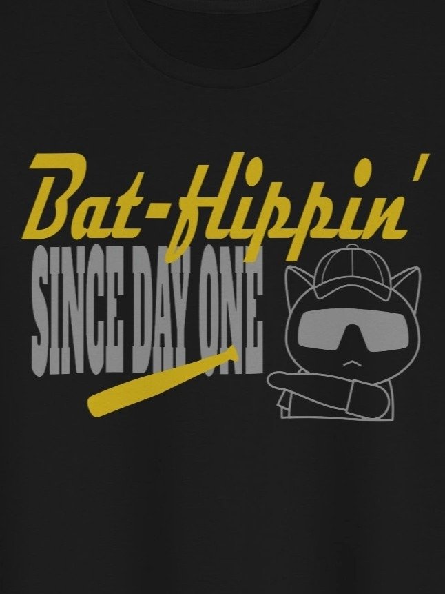 Baseball Cat (Bat-flippin' Since Day One) - Unisex Youth Sweatshirt product image (1)