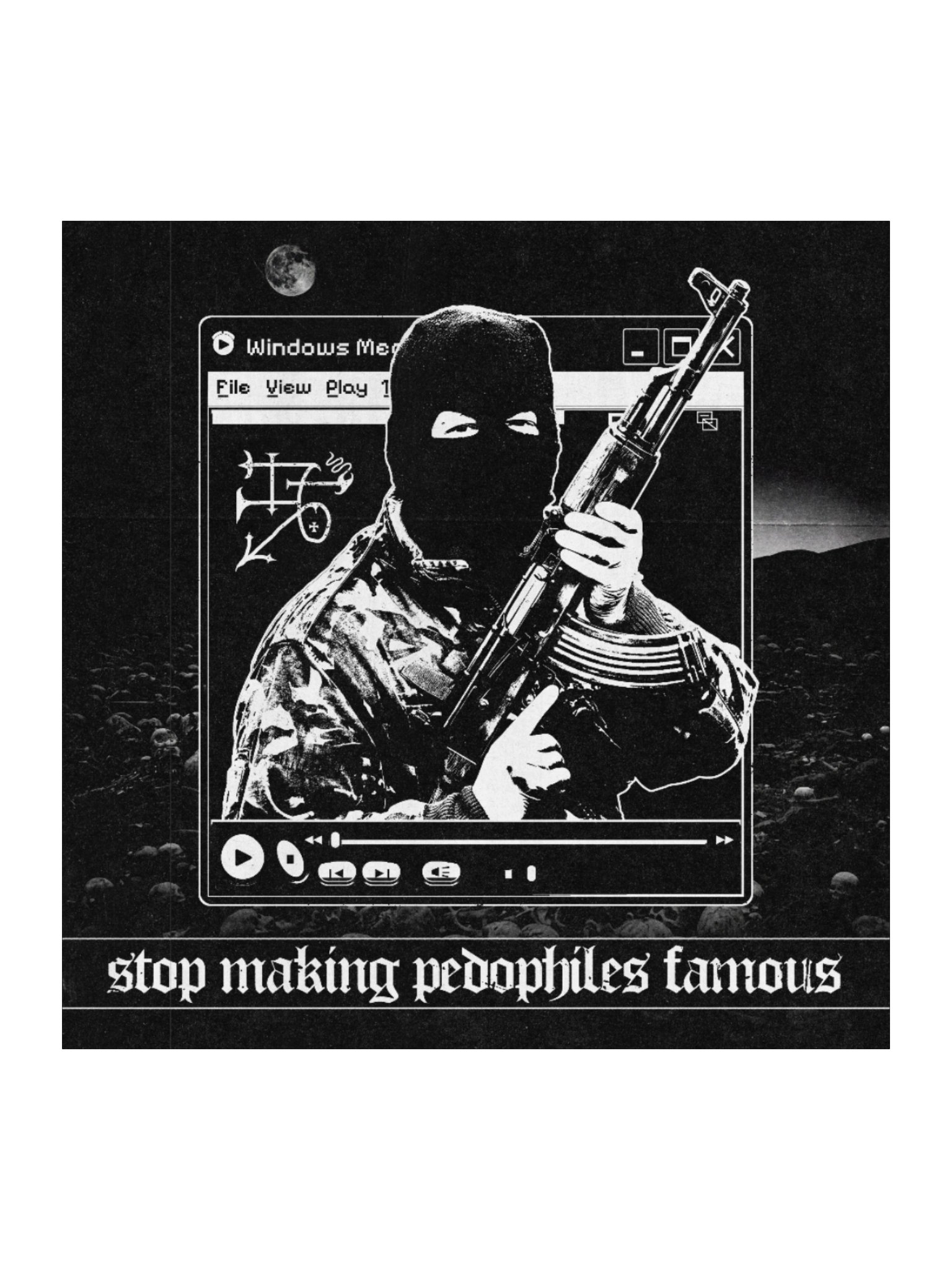 "STOP MAKING PEDOS FAMOUS" STICKER product image (1)