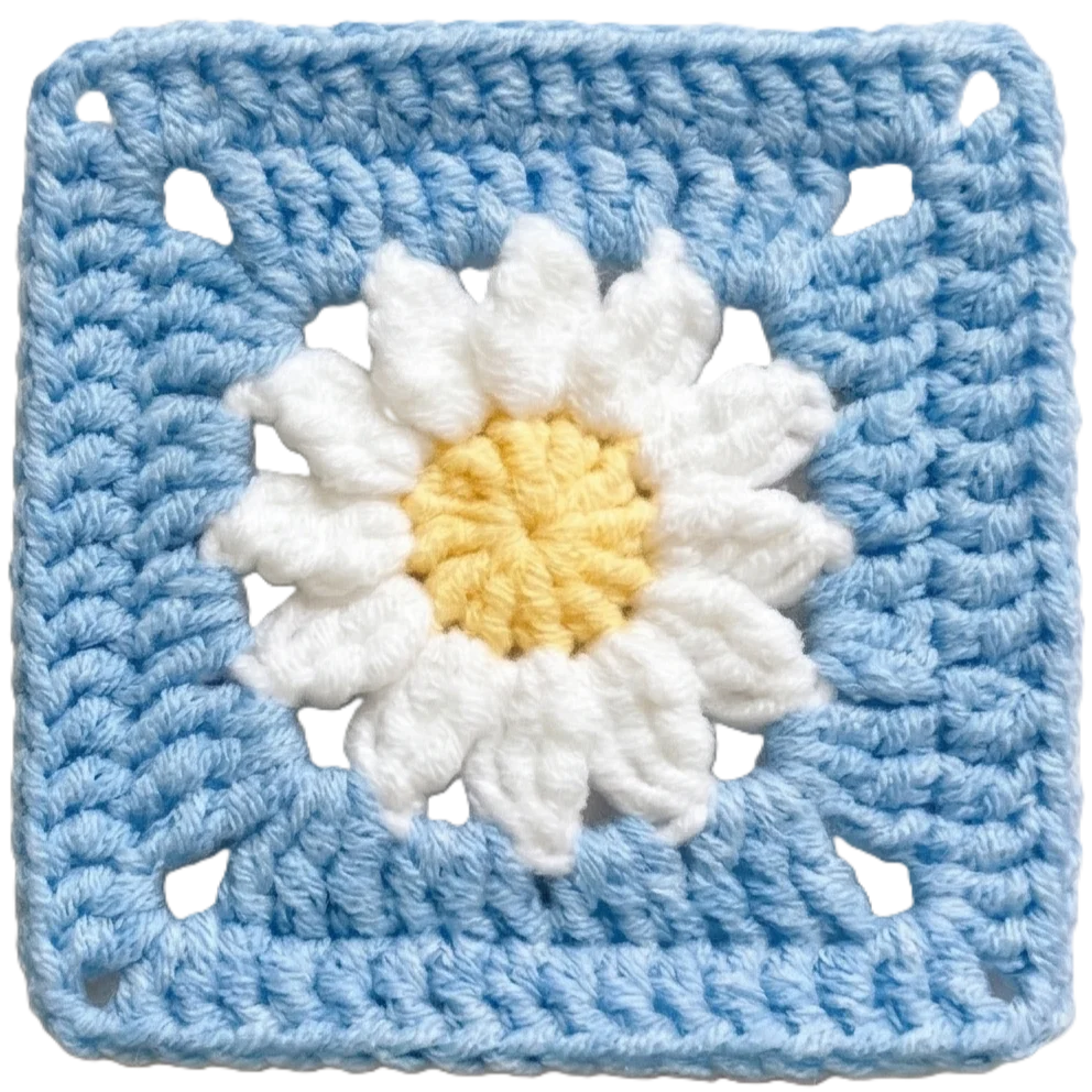 Daisy Flower Granny Square product image (1)