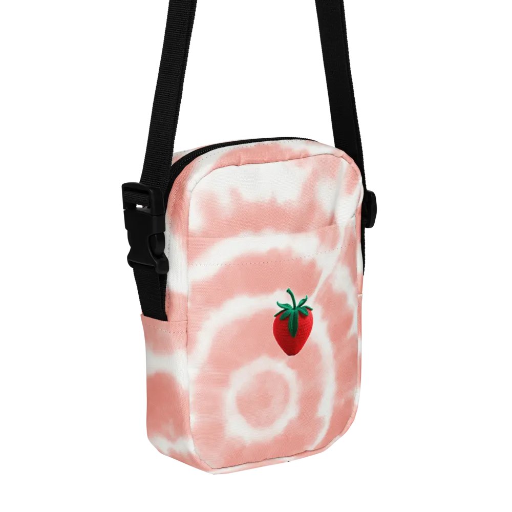 CozyAvocado Pink Texture Utility Crossbody Bag Strawberry #1 product image (6)