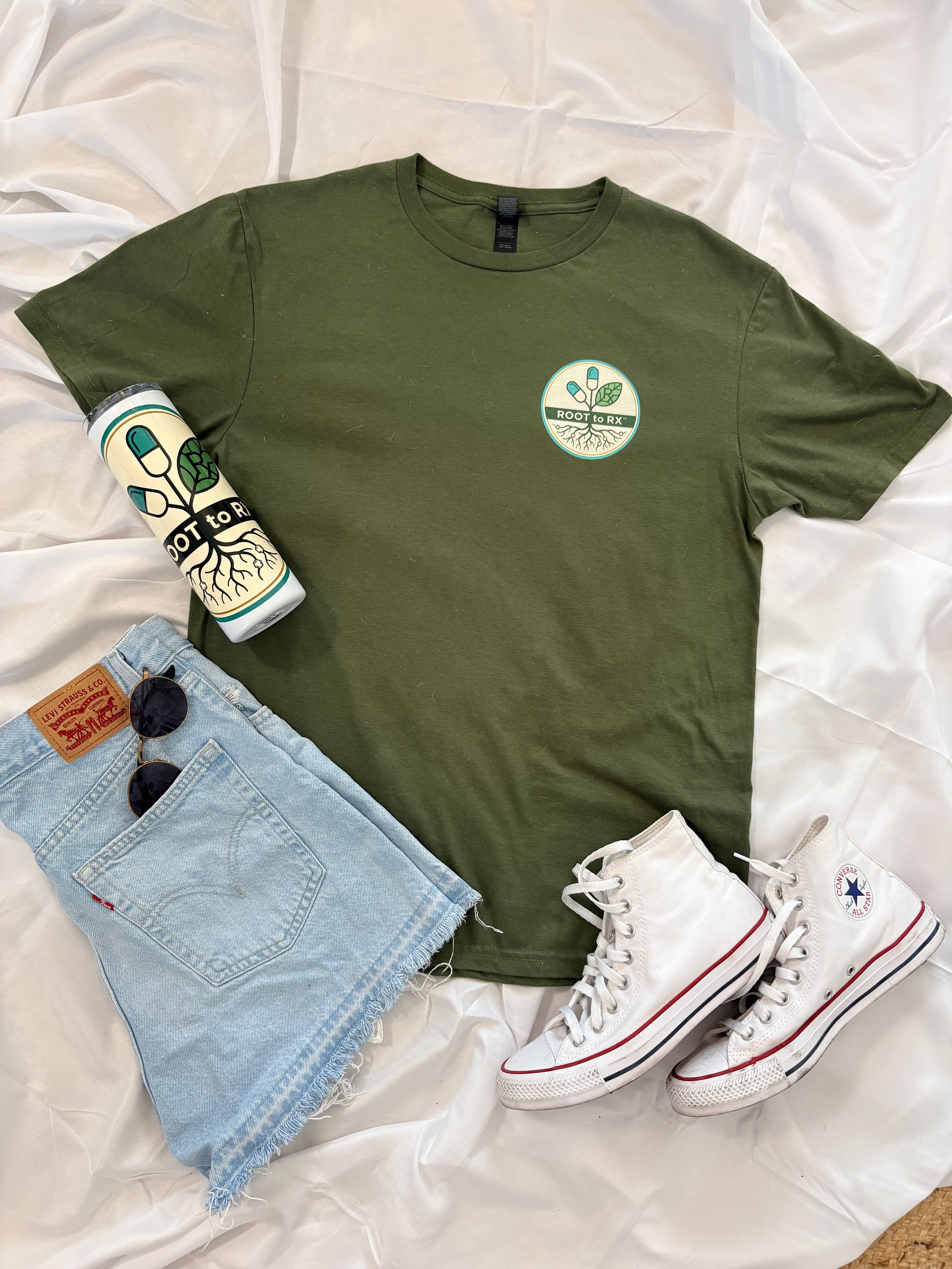 Root to Rx Logo Tee (Military Green) product image (11)