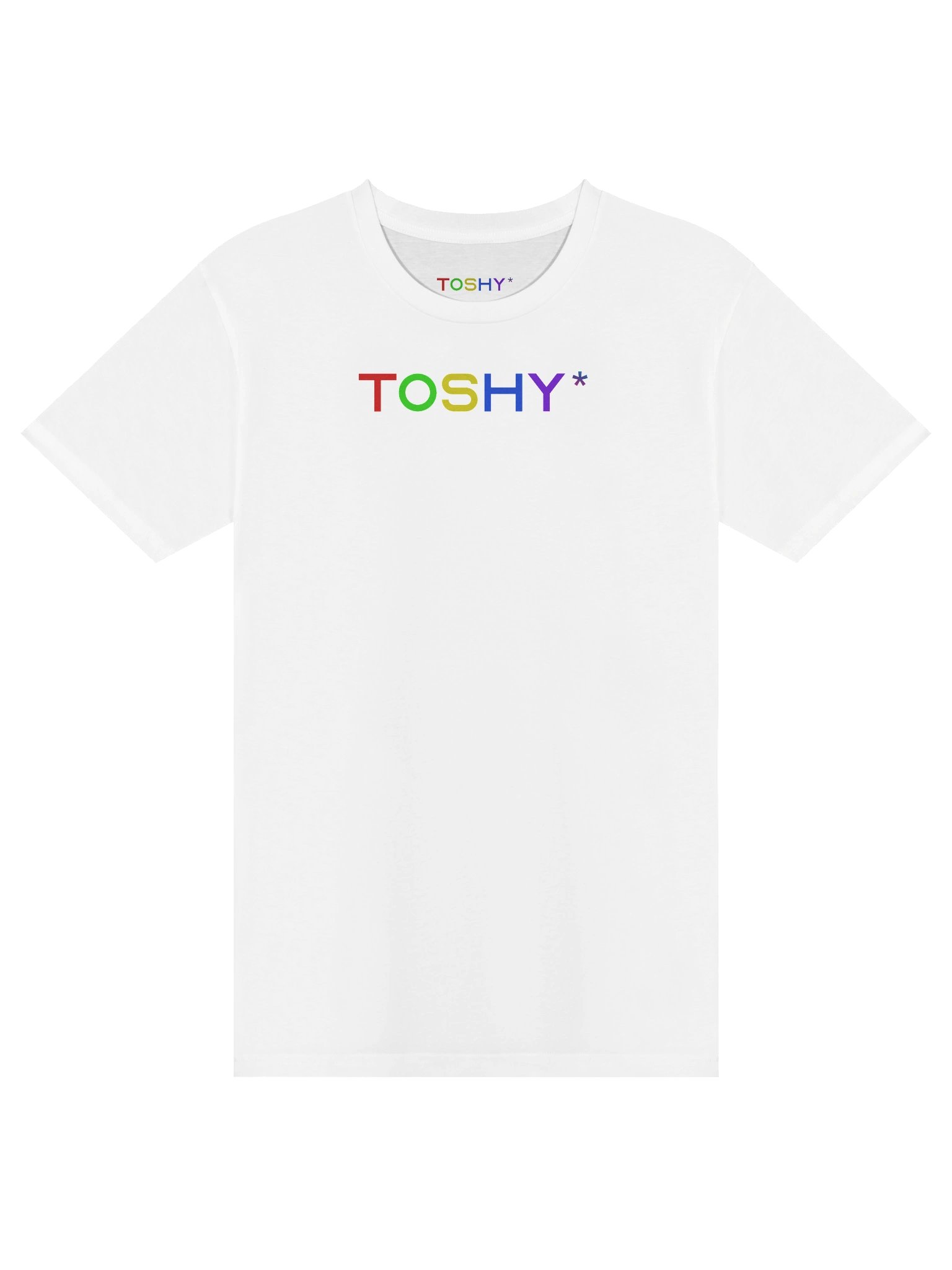 TOSHY* SHIRT (COLORFUL TEXT) (WHITE) product image (1)