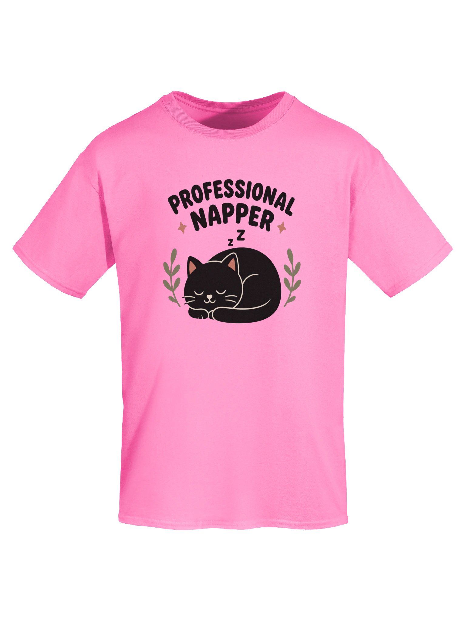 Professional Napper Cat T-Shirt – Funny Sleeping Black Cat Design for Cat Lovers product image (48)