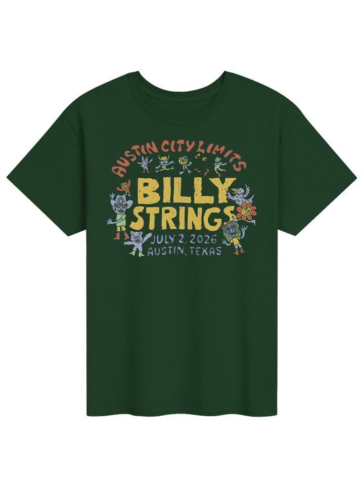 Billy Strings Austin City Limits Characters Tshirt product image (1)