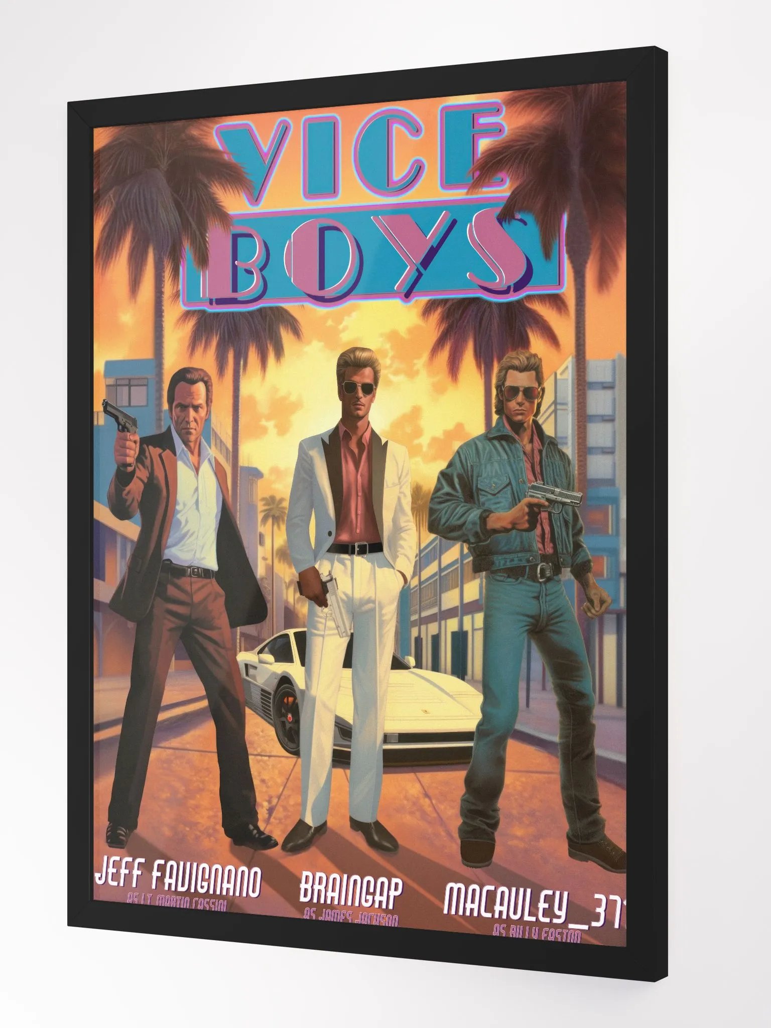 Vice Boys Miami Sunset Framed Poster product image (2)