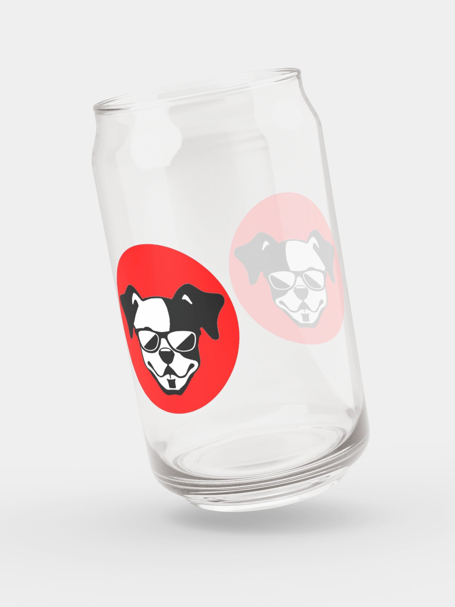 Red Logo Can Shaped Glass product image (4)