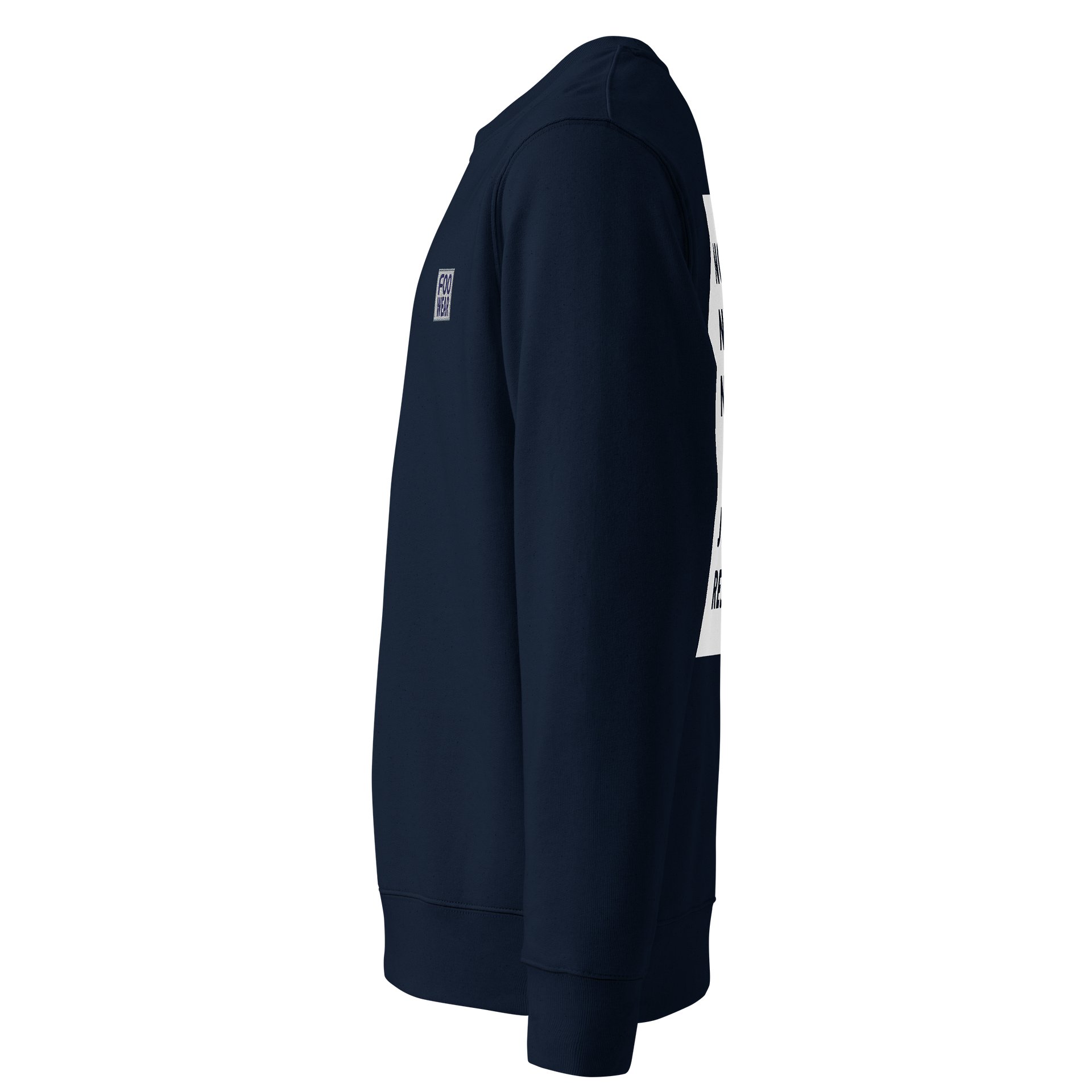 Embroidered Logo Sweatshirt in French Navy with Backprint product image (7)