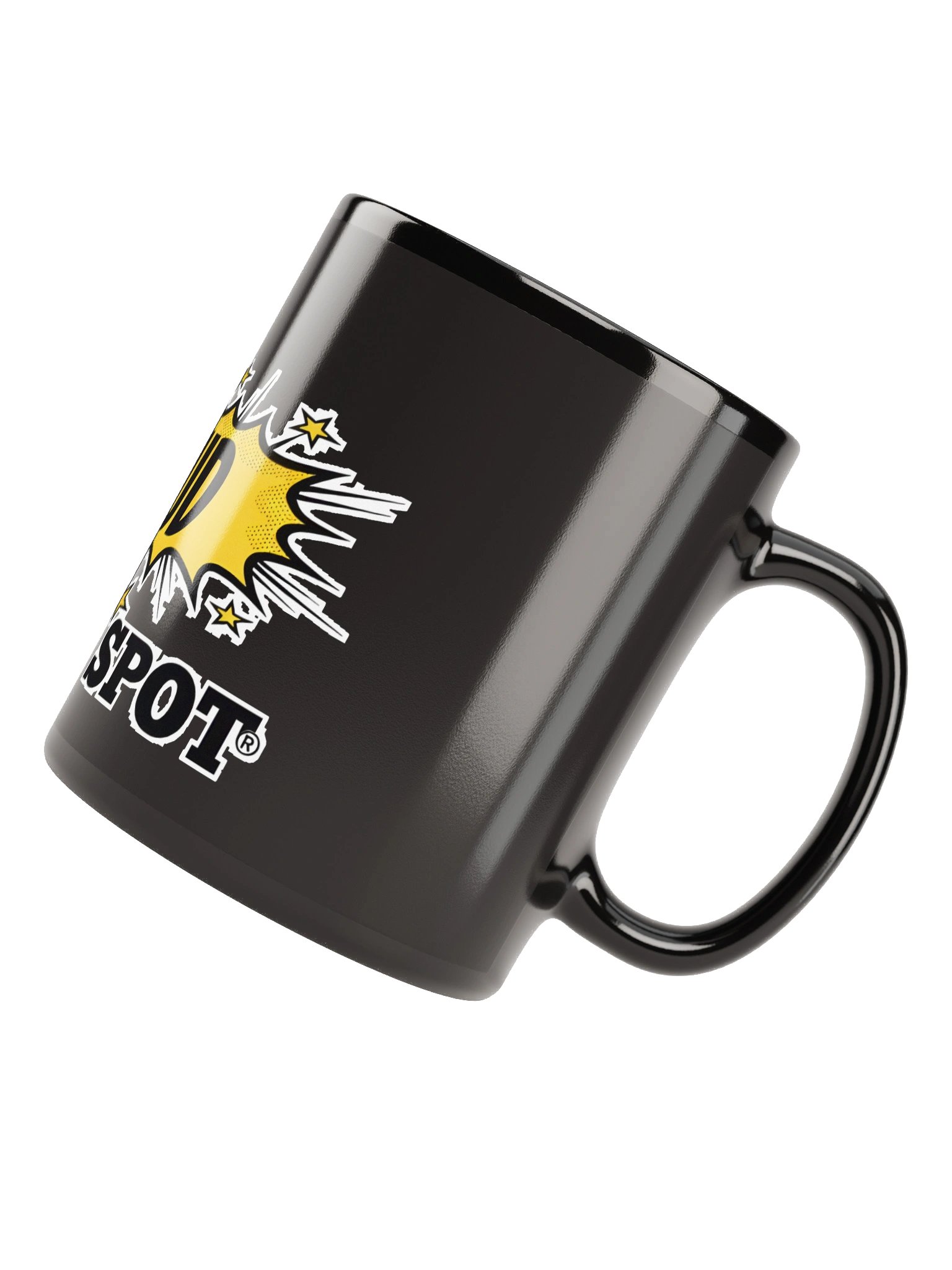 Explosive Elegance Black Glossy Mug product image (11)