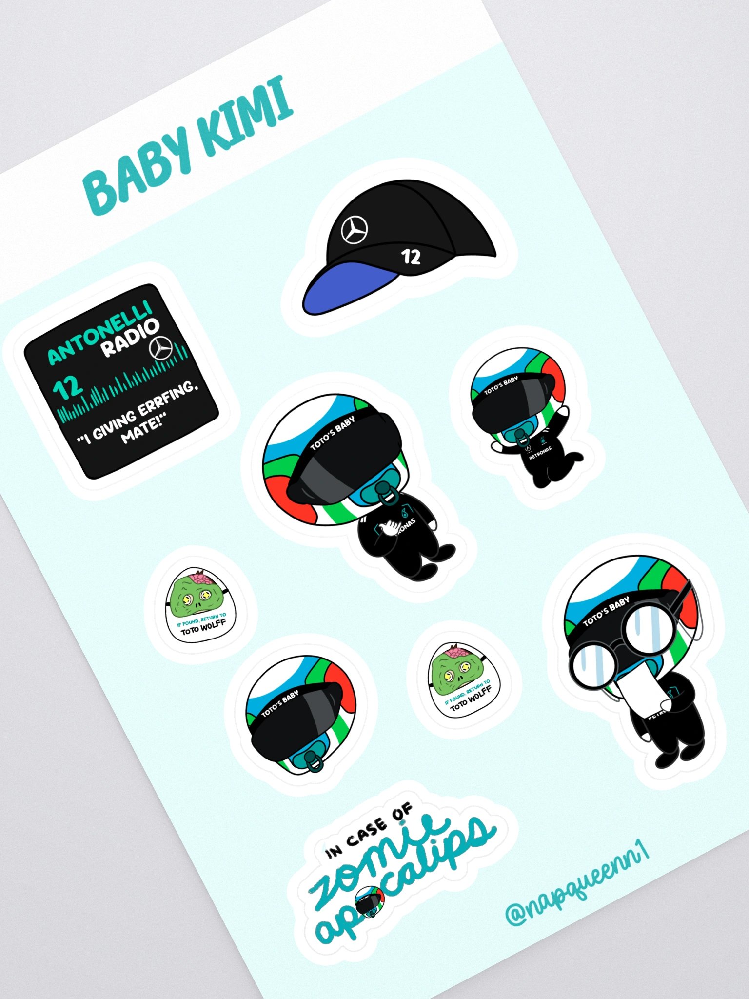 Kimi Antonelli - Sticker Sheet product image (1)