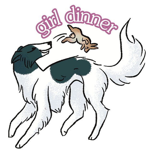 Girl Dinner Stickers