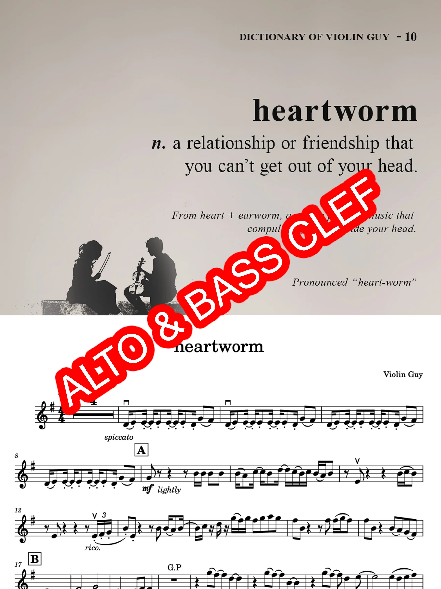 heartworm - Alto & Bass Clef product image (1)