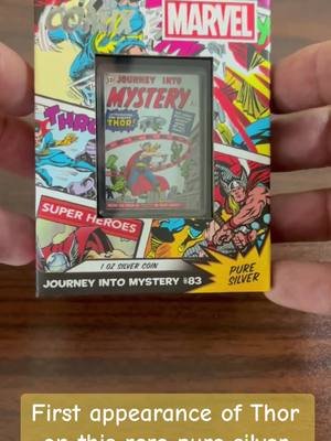 This is a coin! First appearance of THOR 999 Pure Silver #invest #preciousmetals #marvel #thor #finesilver #puresilver #collectorcoins #coincollecting 
