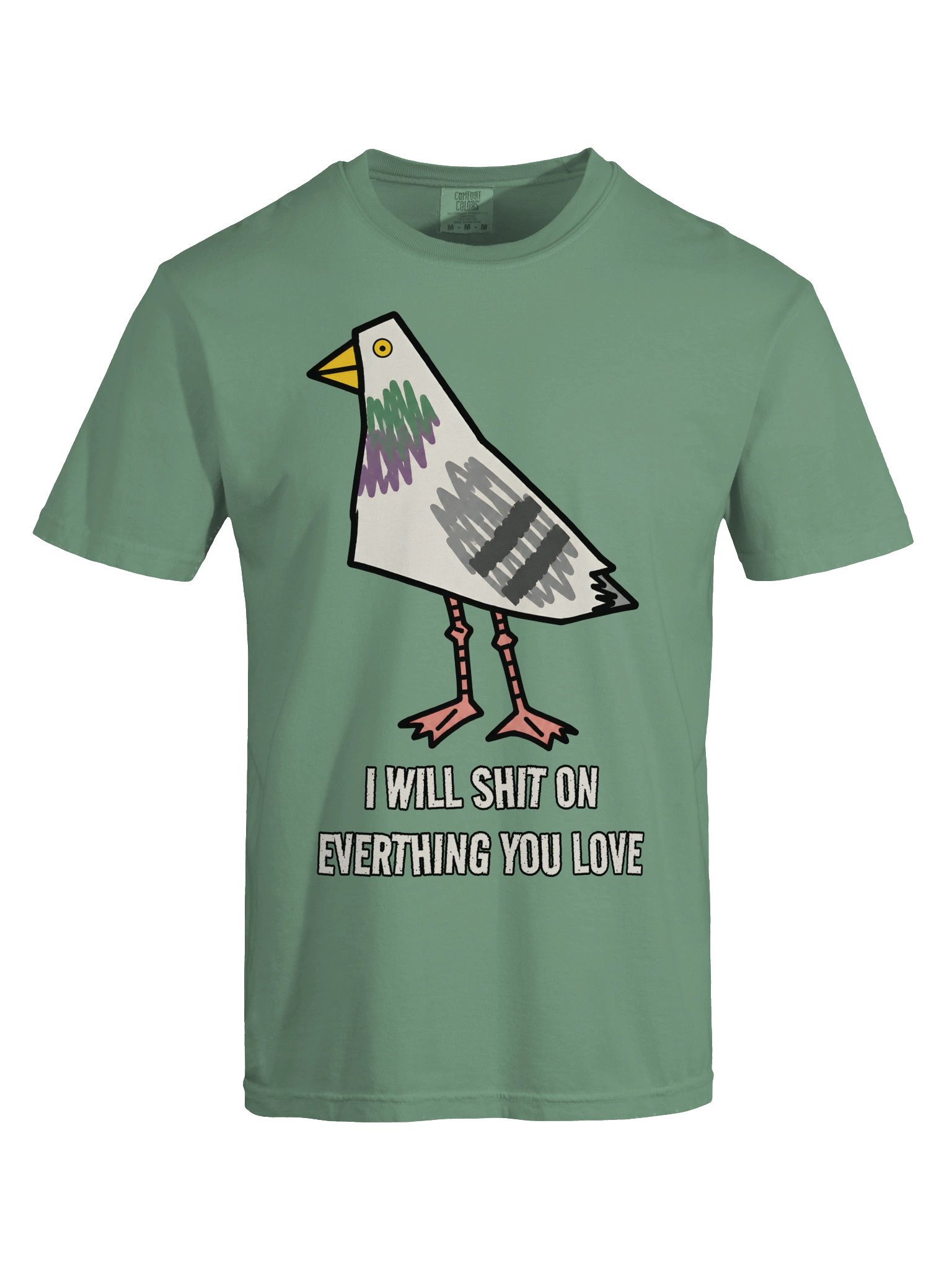 Dove Shit .... Heavyweight Vintage Graphic Tee product image (5)