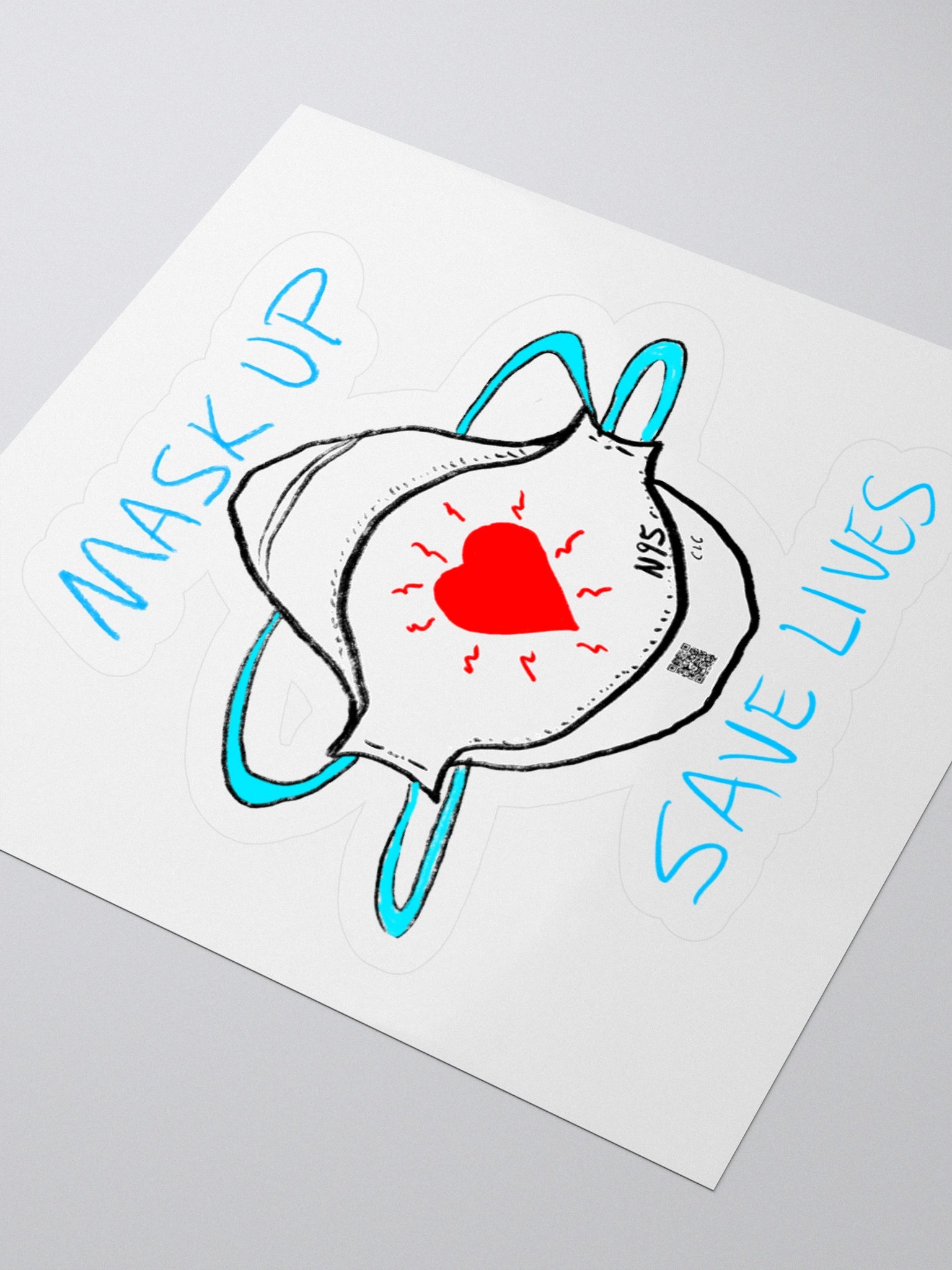 Mask Up Save Lives stickers product image (7)