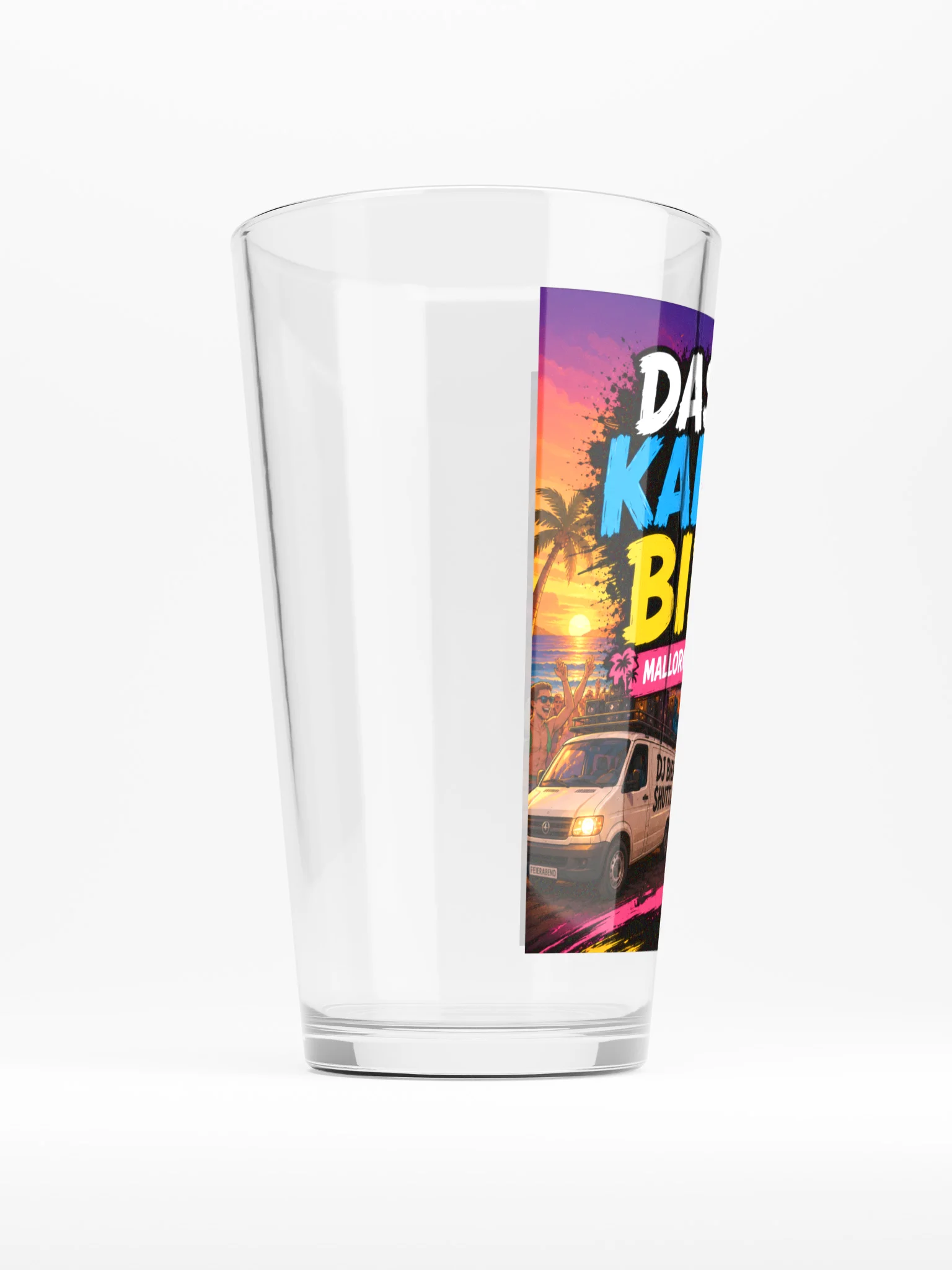 DJ Beer Shuttle Beer Glass "Das kalte Bier - Mallorca Version" product image (2)