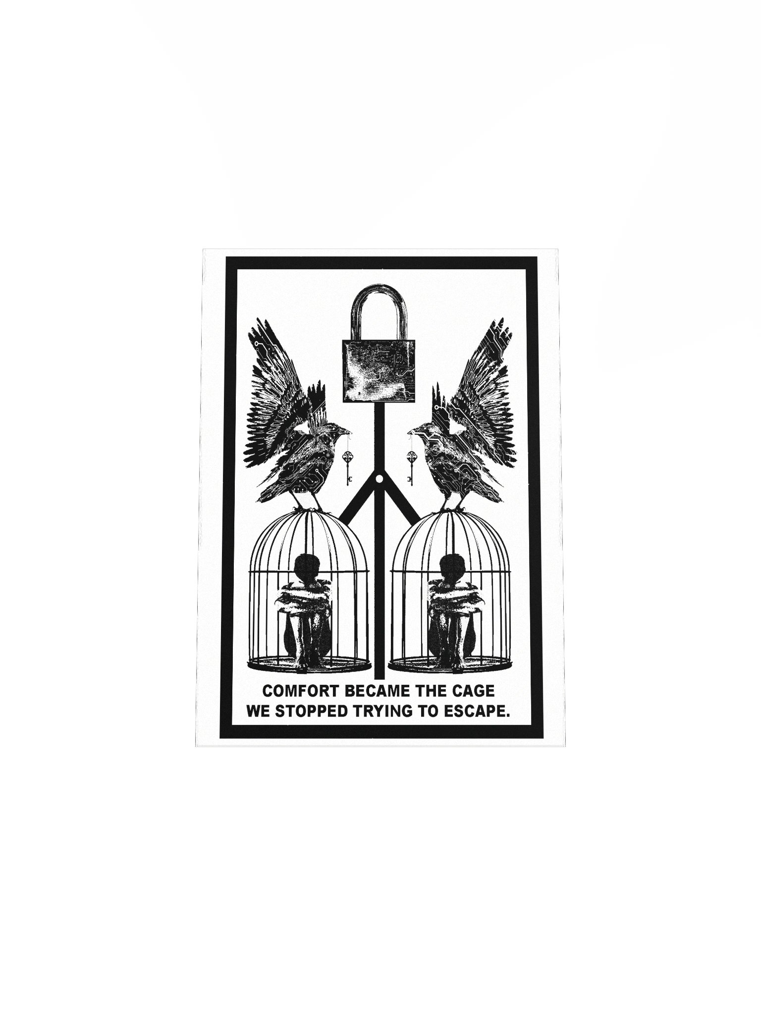 "Cages of Comfort." Print product image (7)
