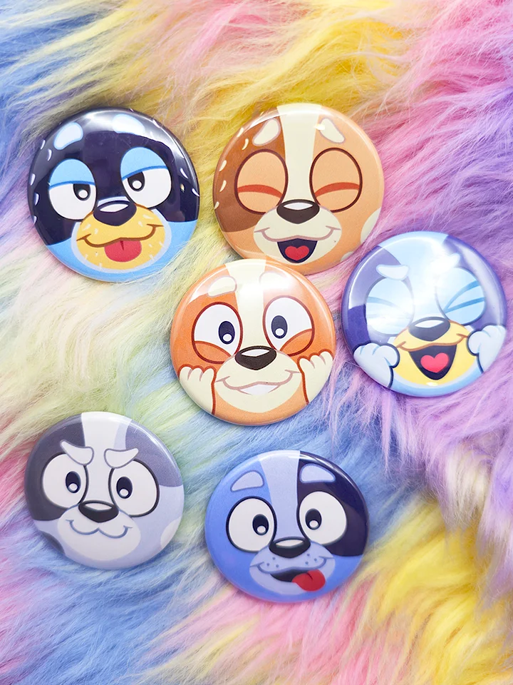 Blue Doggies | Button Set product image (1)
