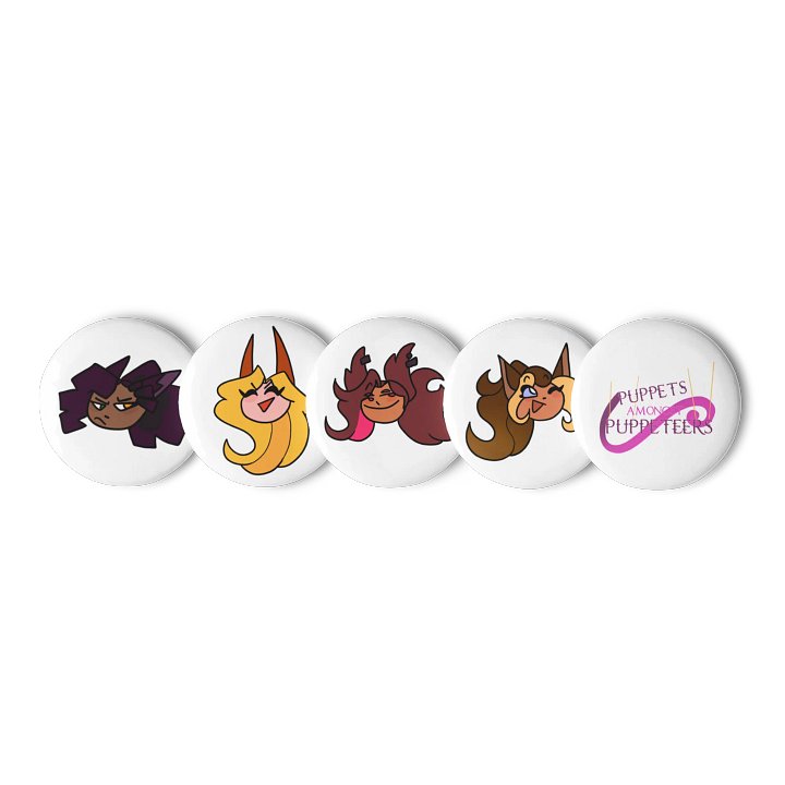 Set 1 - Character + Logo Buttons product image (1)