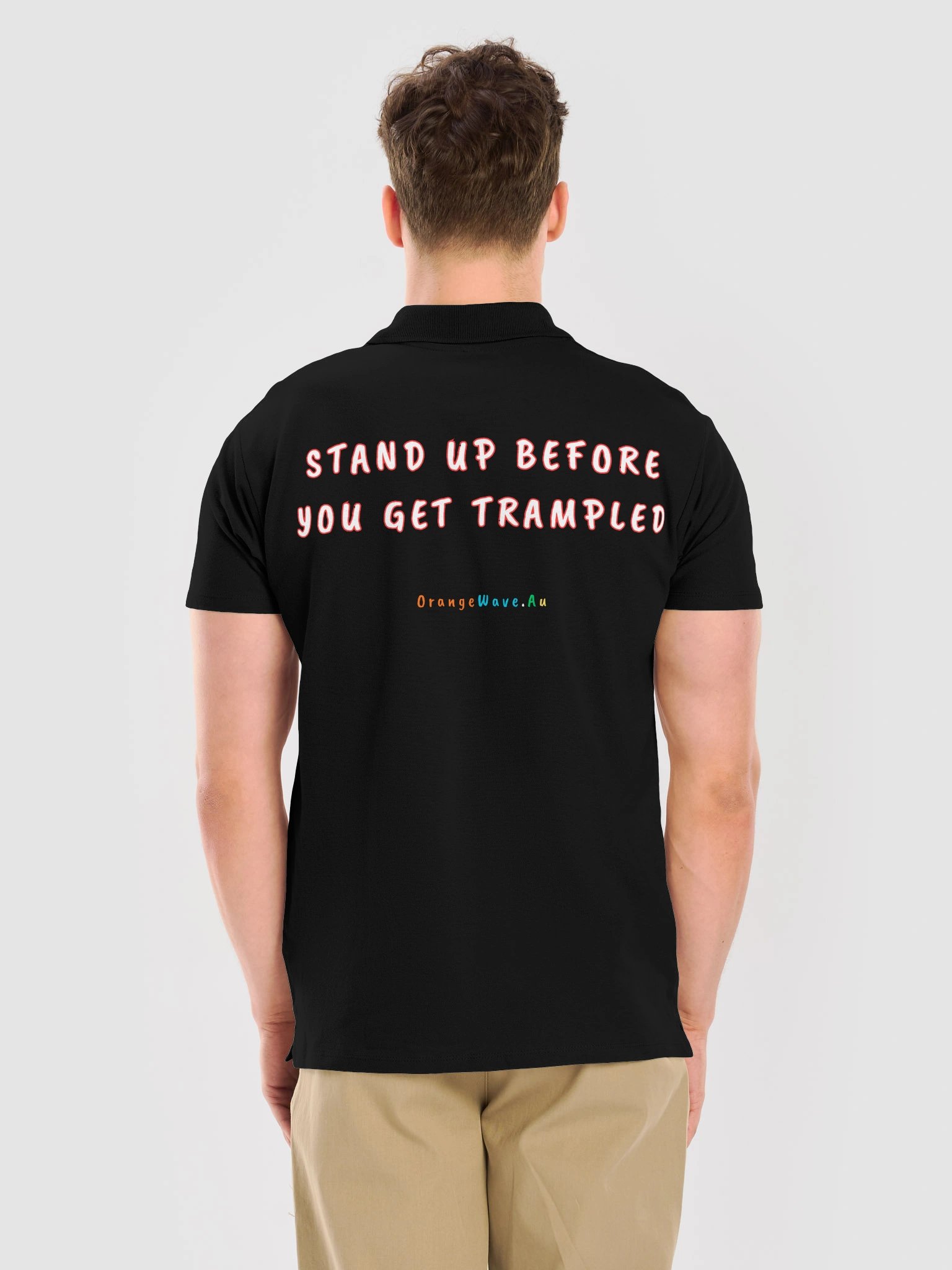 Stand Up Before You Get Trampled Polo product image (12)