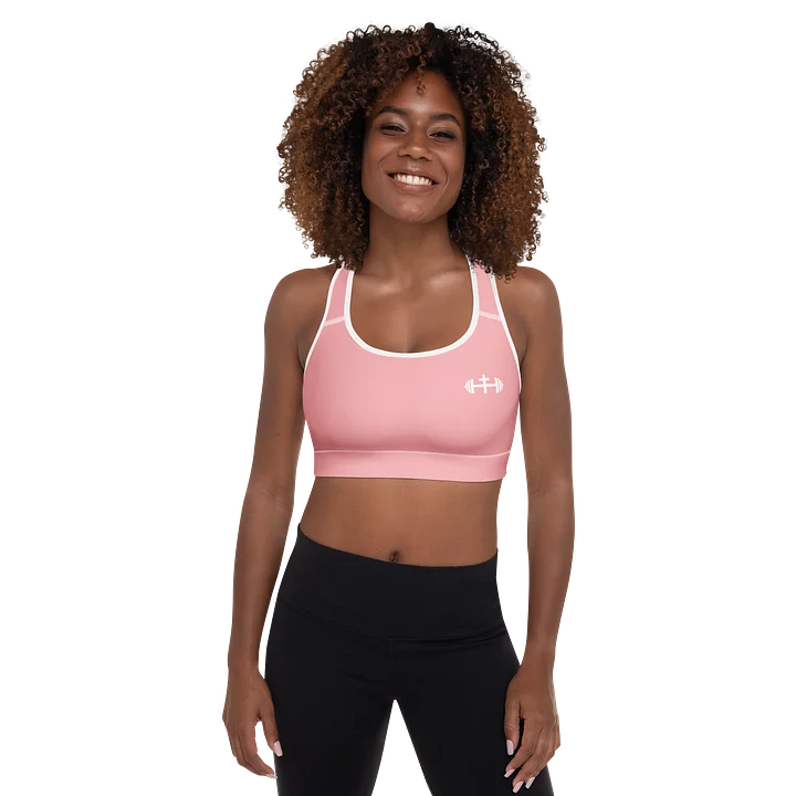 His House Womens Padded Sports Bra - Pink product image (1)