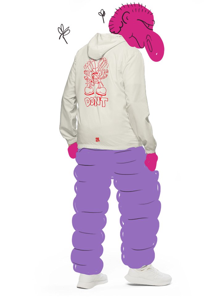"Don't" windbreaker product image (1)