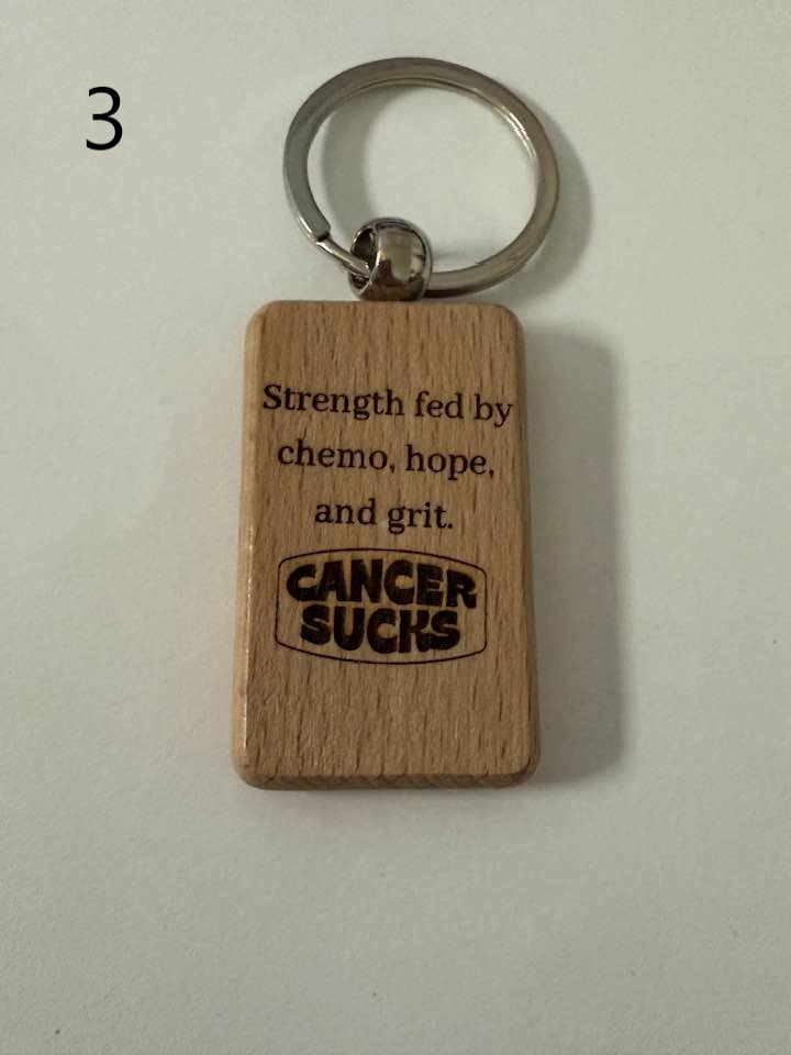 Wooden Engraved Illness Awareness Keychains | Chronic Pain, Cancer, & More (1) product image (3)