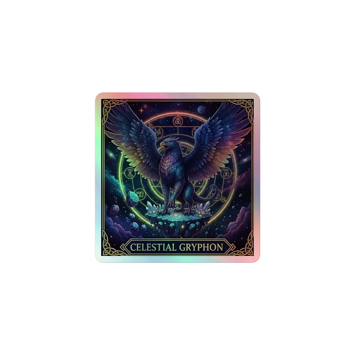 Celestial Gryphon Holographic Sticker Sheet product image (1)