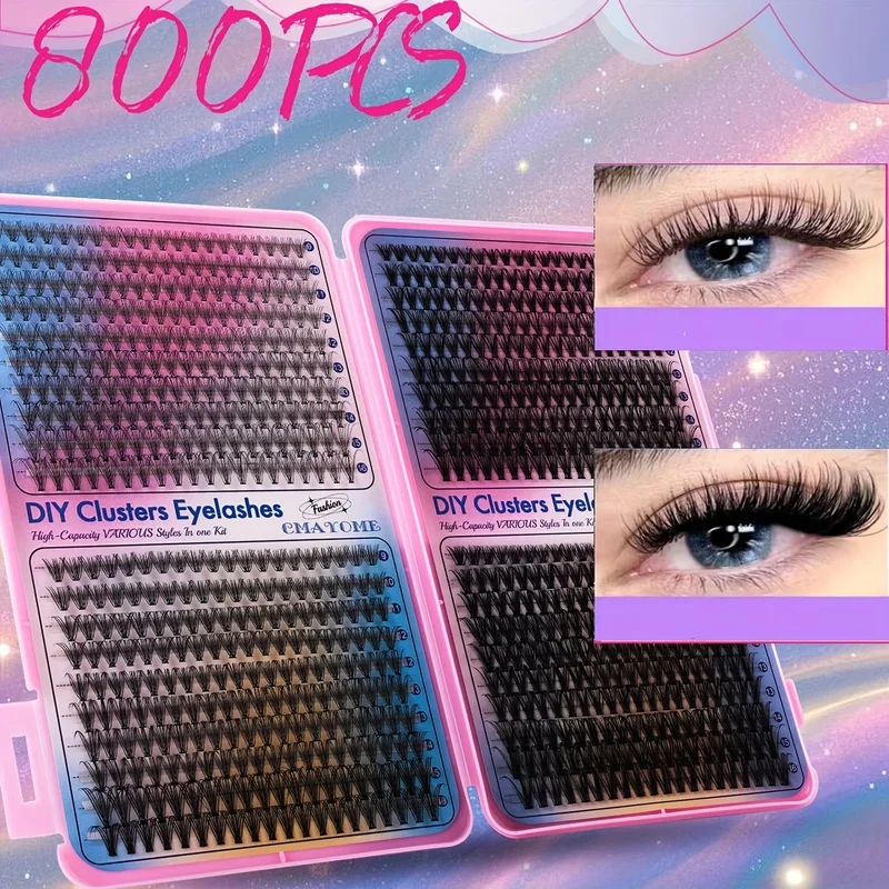 800 Piece Eyelashes Cluster Kit product image (6)