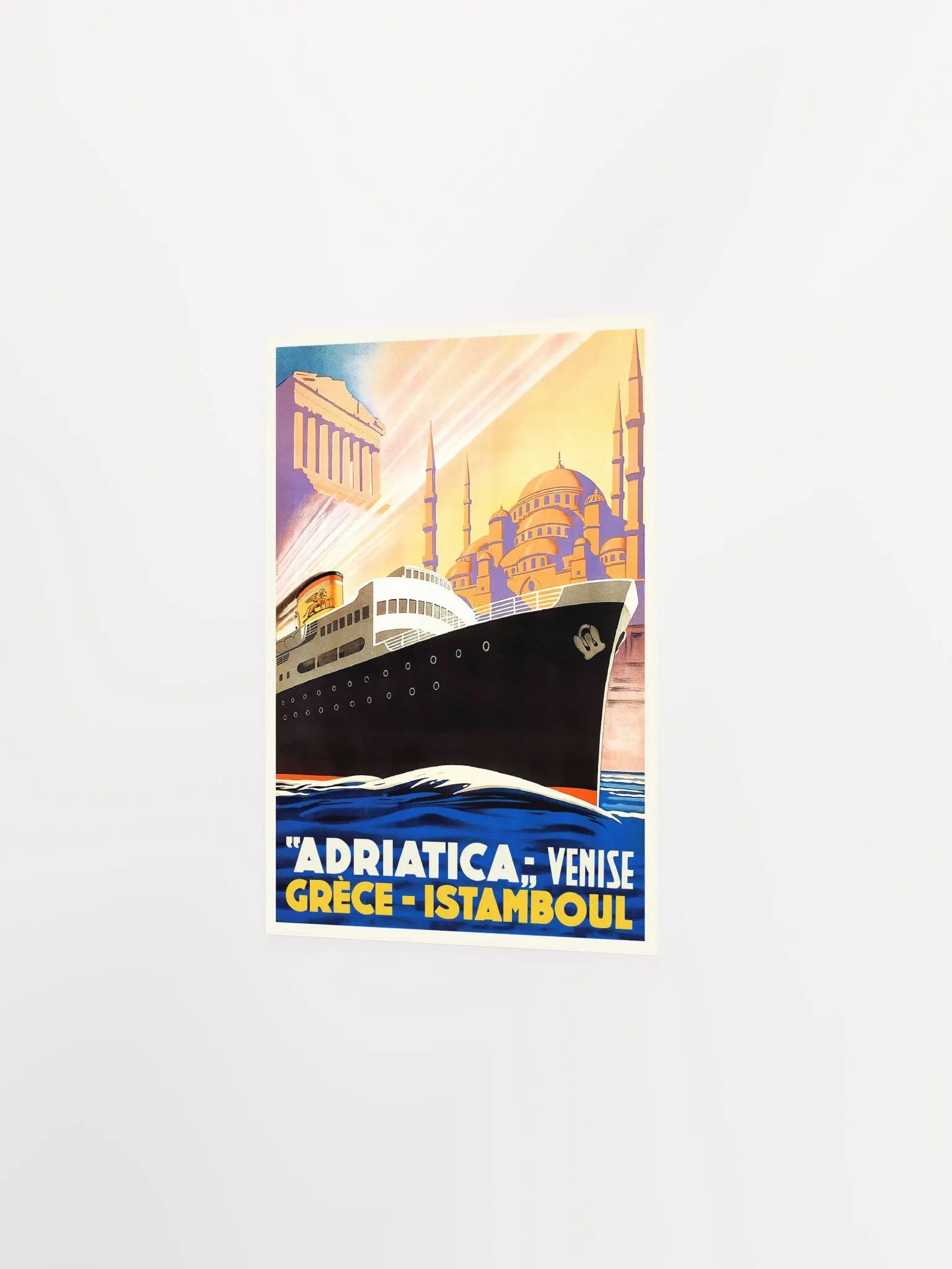 Greece Istanbul, Turkey, Adriatic (France, 1910s) — retro vintage travel poster product image (7)
