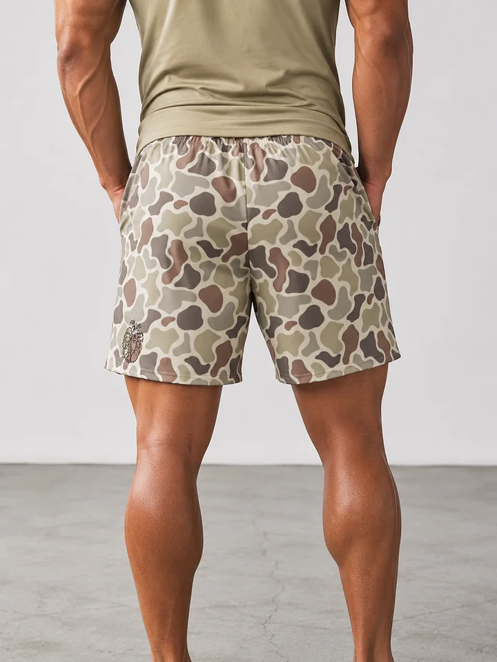 UNAFRAID Camo 7" Hybrid Training Shorts product image (2)